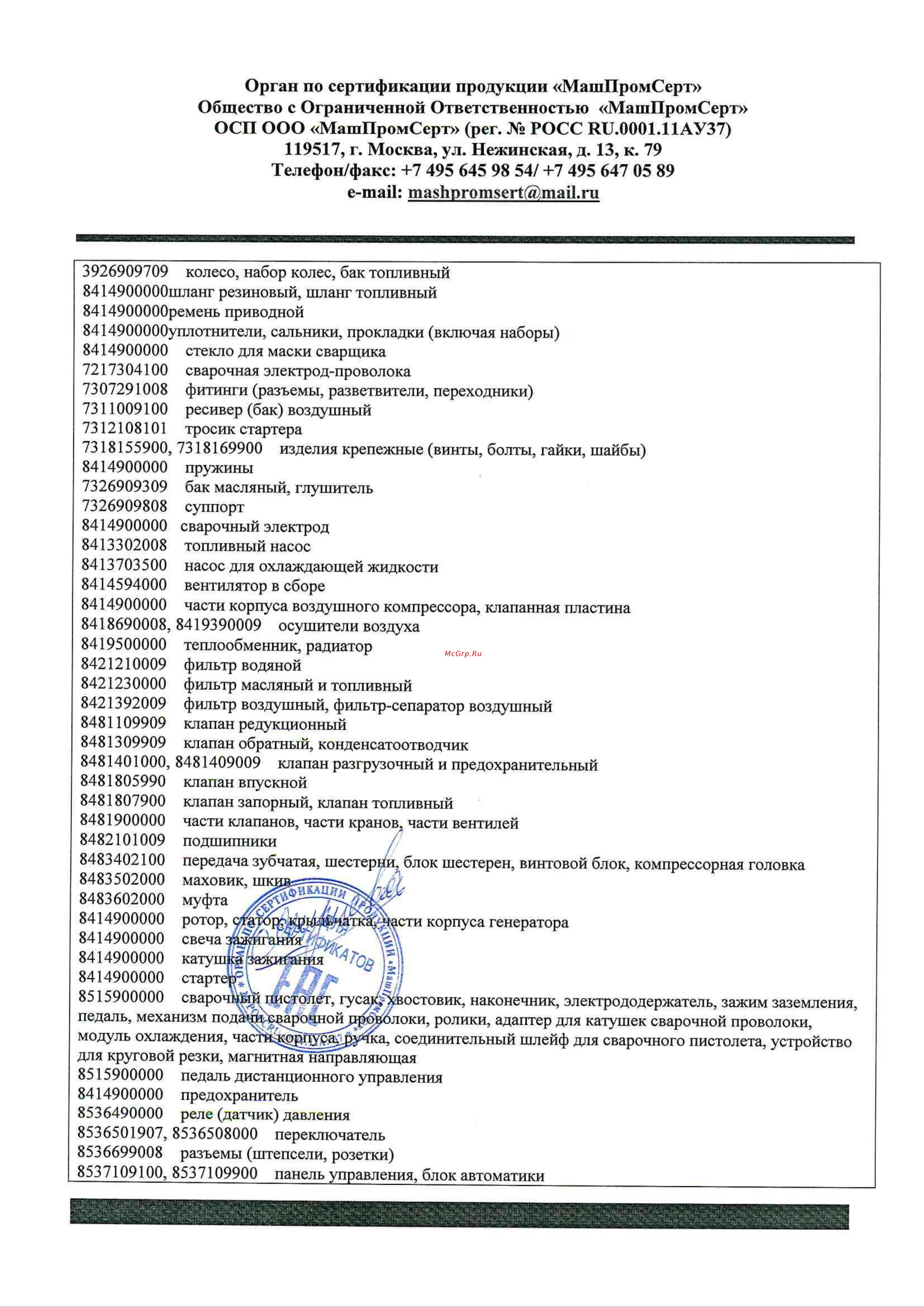 SELLER-TMS 10555 Сертификаты соответствия онлайн [2/3] 830999
