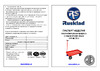 Rusklad ТПО 5, 700x1200x50 мм, с пневматическими колёсами ТПО 5 пневмо Инструкция