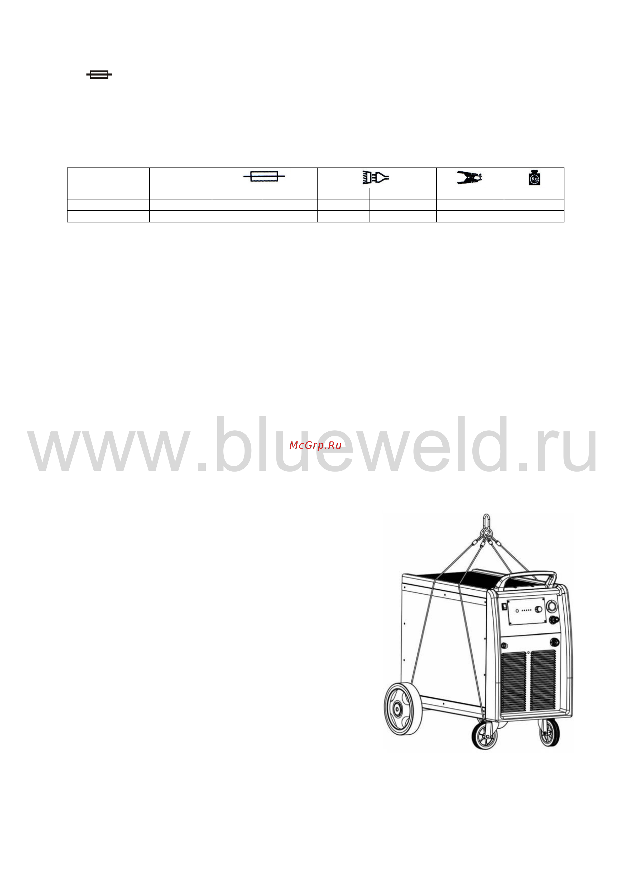 Blue Weld BIG PLASMA 120/3 HF 830313 Инструкция к установке Blue Weld Big Plasma 120/3 HF 830313 онлайн [5/11] 831174