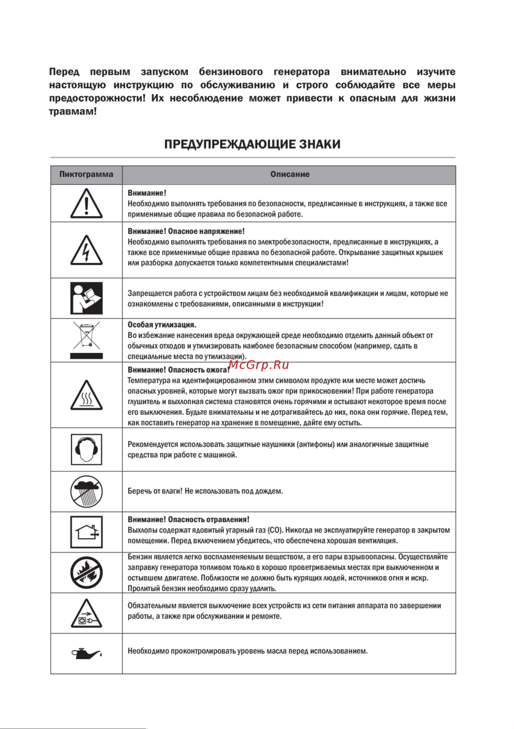 A-ipower A7500ТEA 20114 Инструкция к товару онлайн [2/29] 831369