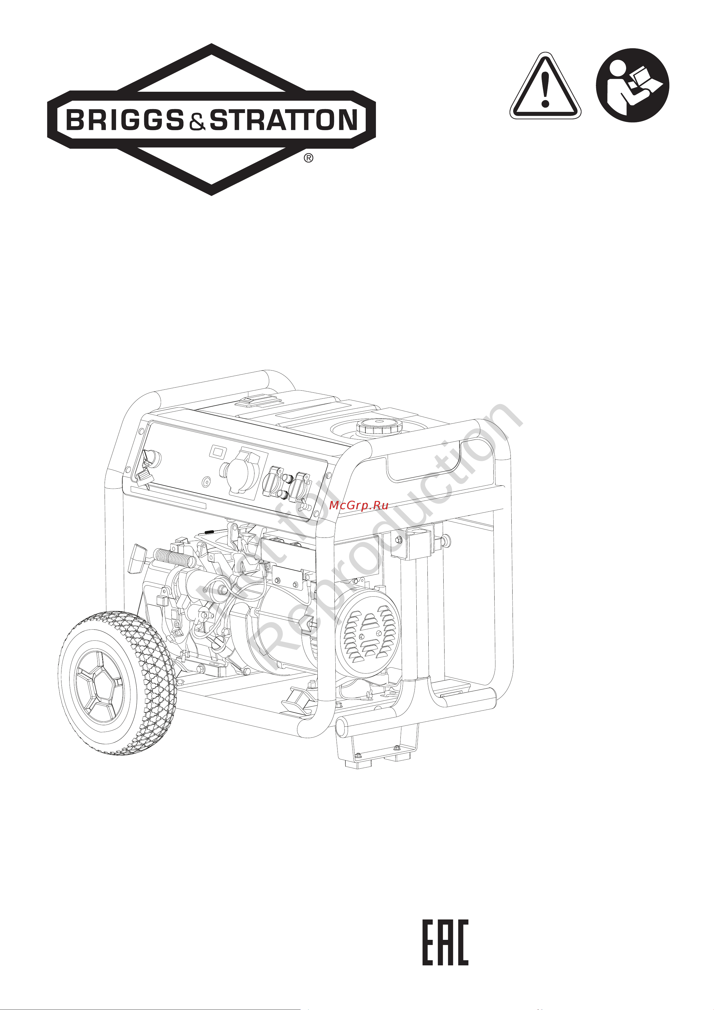 Briggs & Stratton Elite 8500 EA 030722 Инструкция к товару онлайн