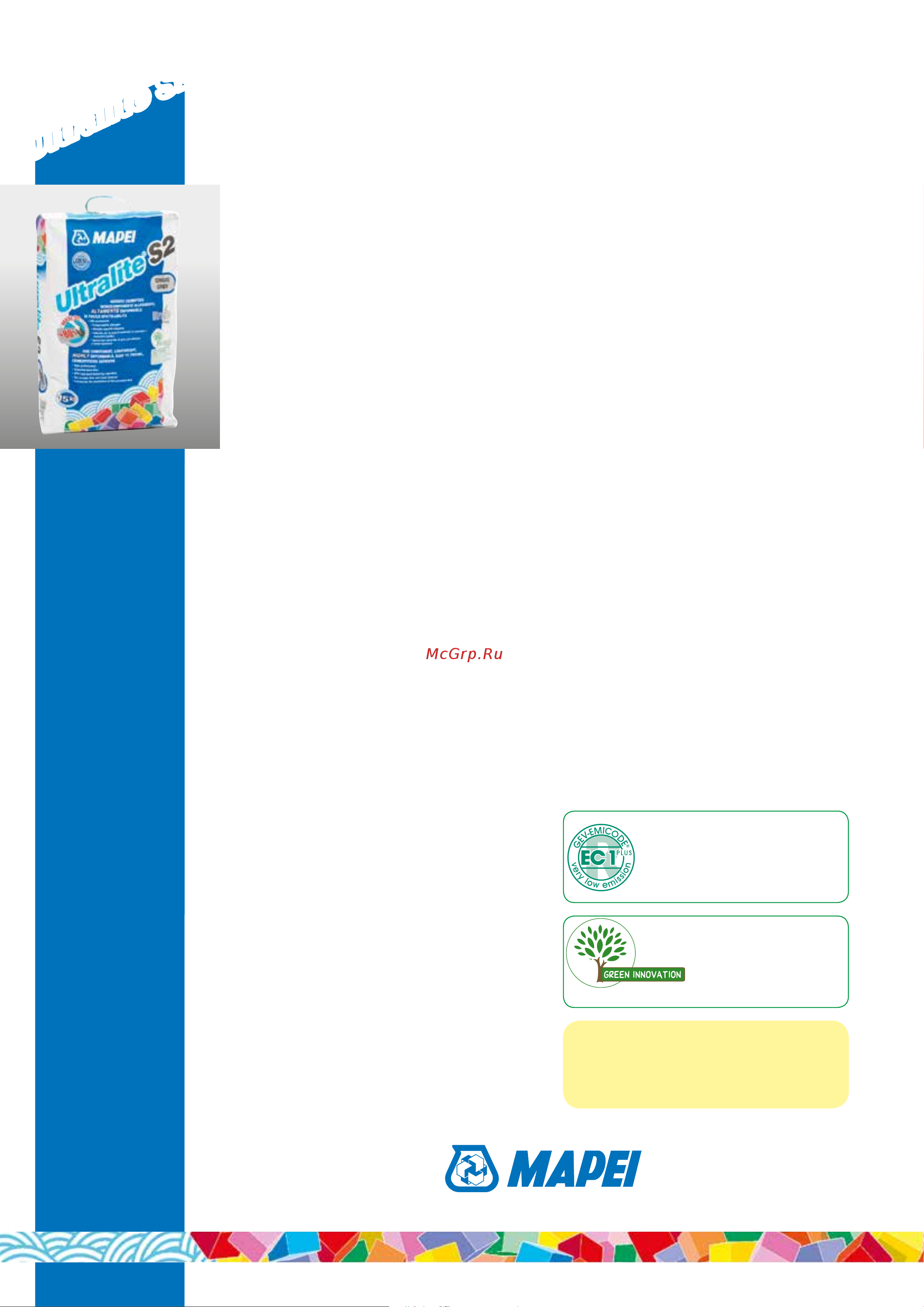 MAPEI ULTRALITE S2 белый, 15 кг 1201615 техническая карта онлайн [4/4] 831411