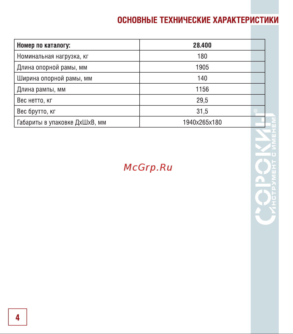 Сорокин 28.400 Инструкция к Сорокин 28.400 онлайн [5/14] 831465