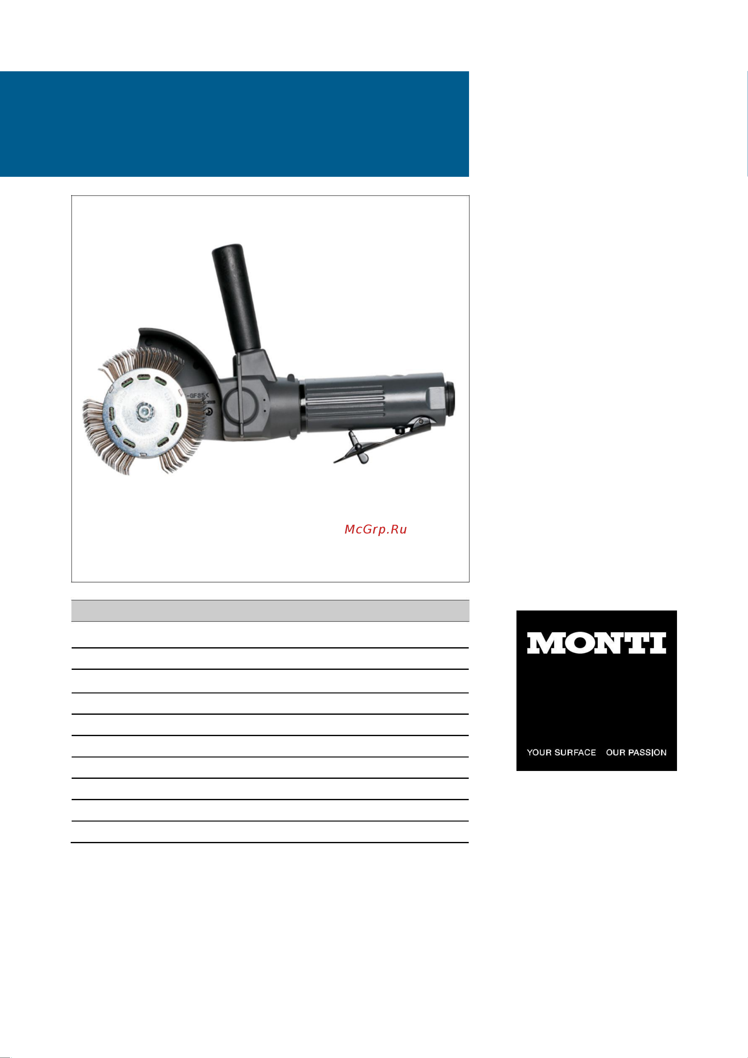 MONTI MBX Metal Blaster Pneumatic Standard Duty SP-200-BMC тех. данные онлайн