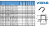 Vers 100x100, A102-H125, М12, W1, 5 шт VR001309 Размеры и характеристики