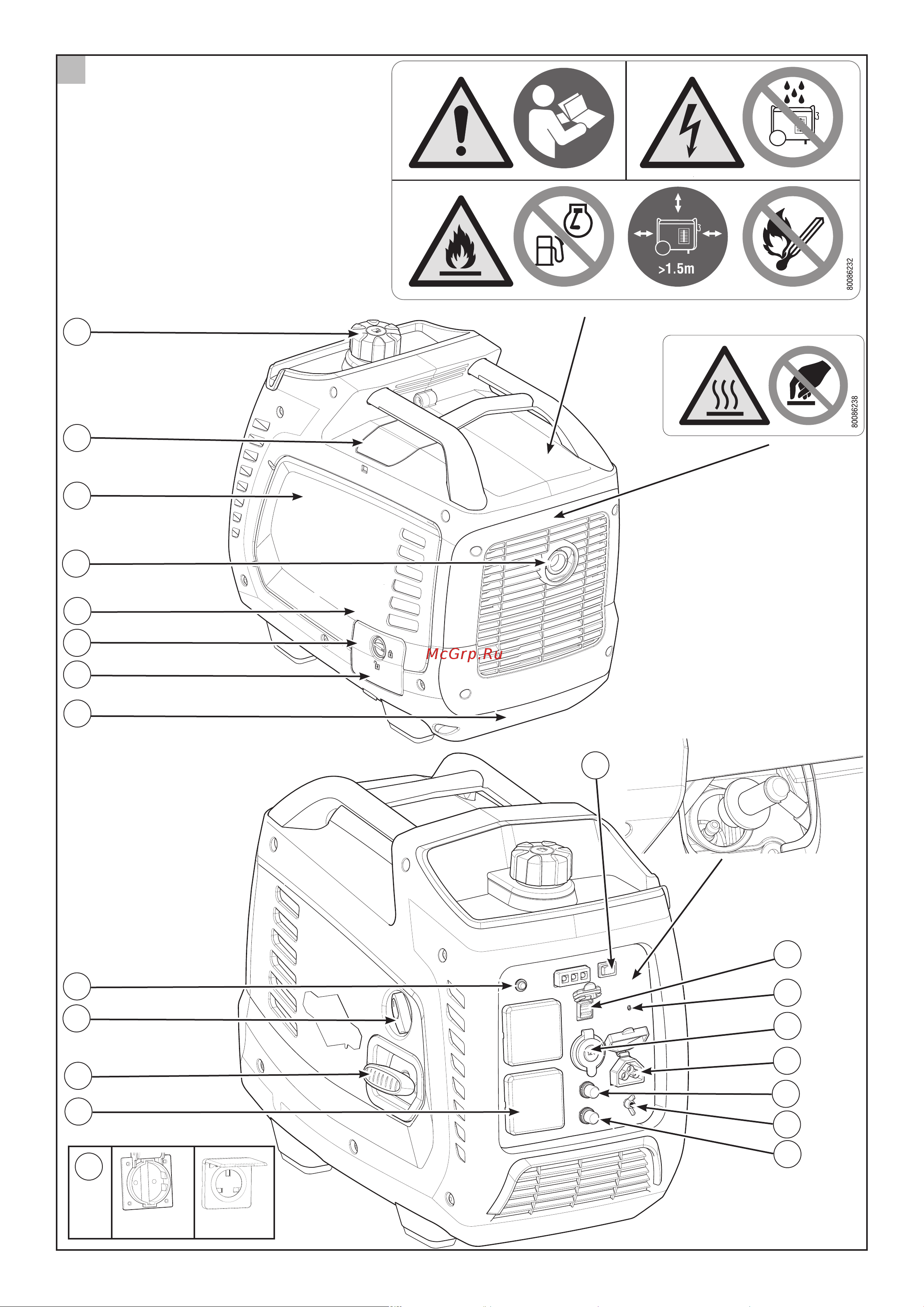 Briggs & Stratton P 2400 Inverter 030800 Инструкция онлайн [2/14] 831943