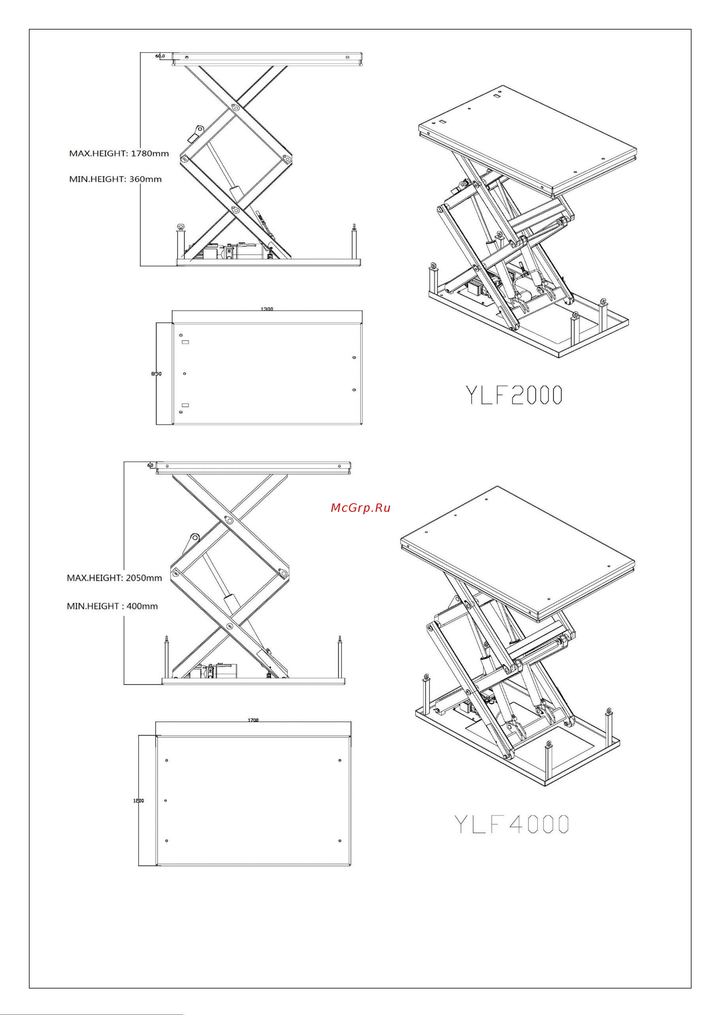 Noblelift YLF1000B 200149 Руководство по эксплуатации Noblelift YLF1000B онлайн [8/18] 831983