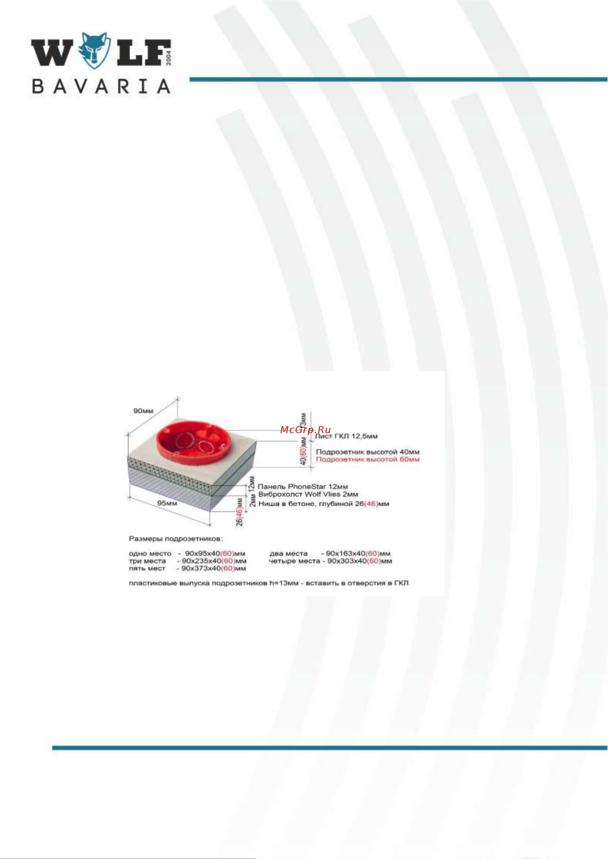 PhoneStar WOLF (ФонСтар Вольф) пять гнезд 4631153911187 Инструкция по монтажу онлайн [3/3] 832137