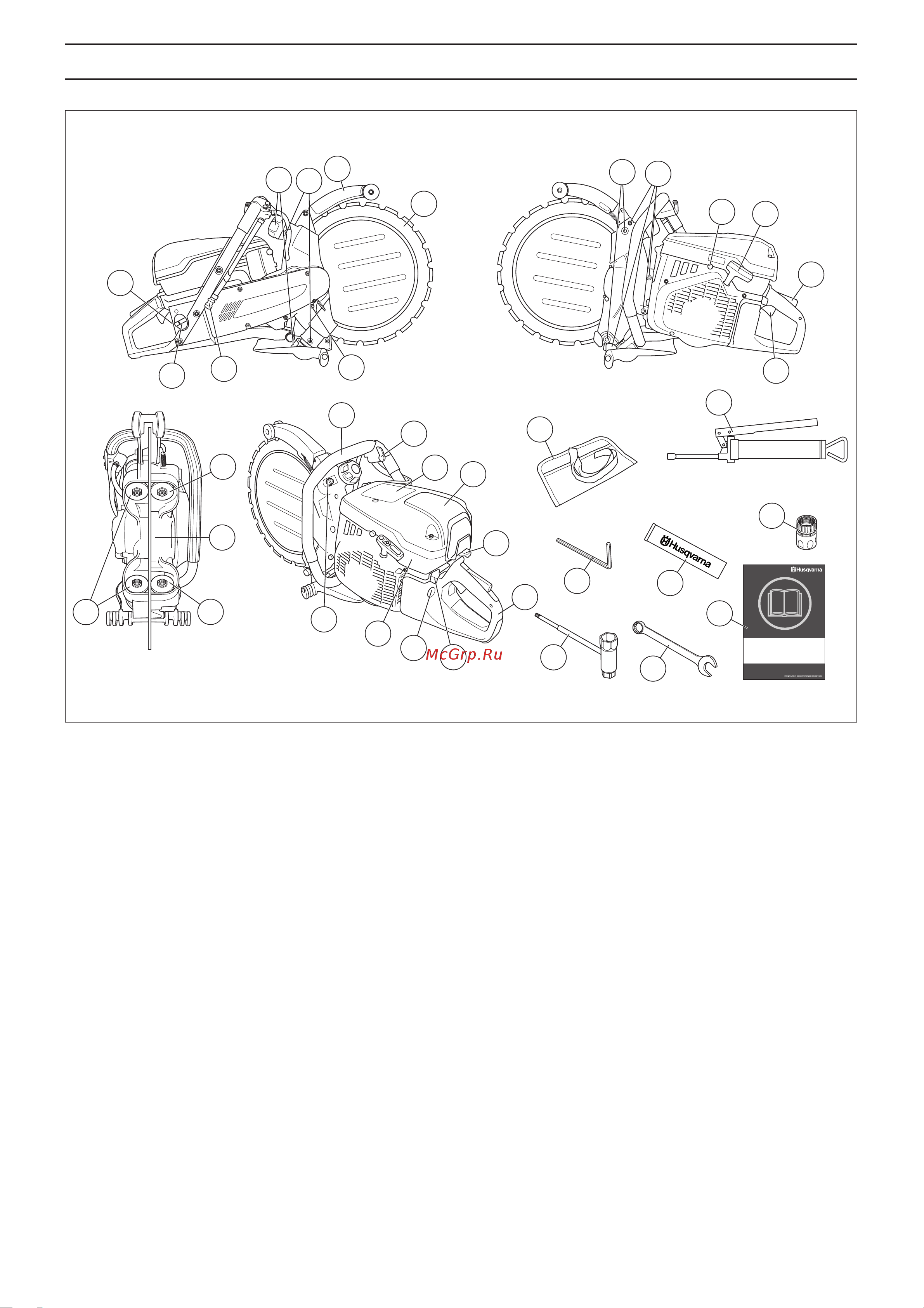 HUSQVARNA CONSTRUCTION K970 Кольцерез 9672723-01 Инструкция к Husqvarna Construction K970 9672723-01 онлайн [5/36] 832253