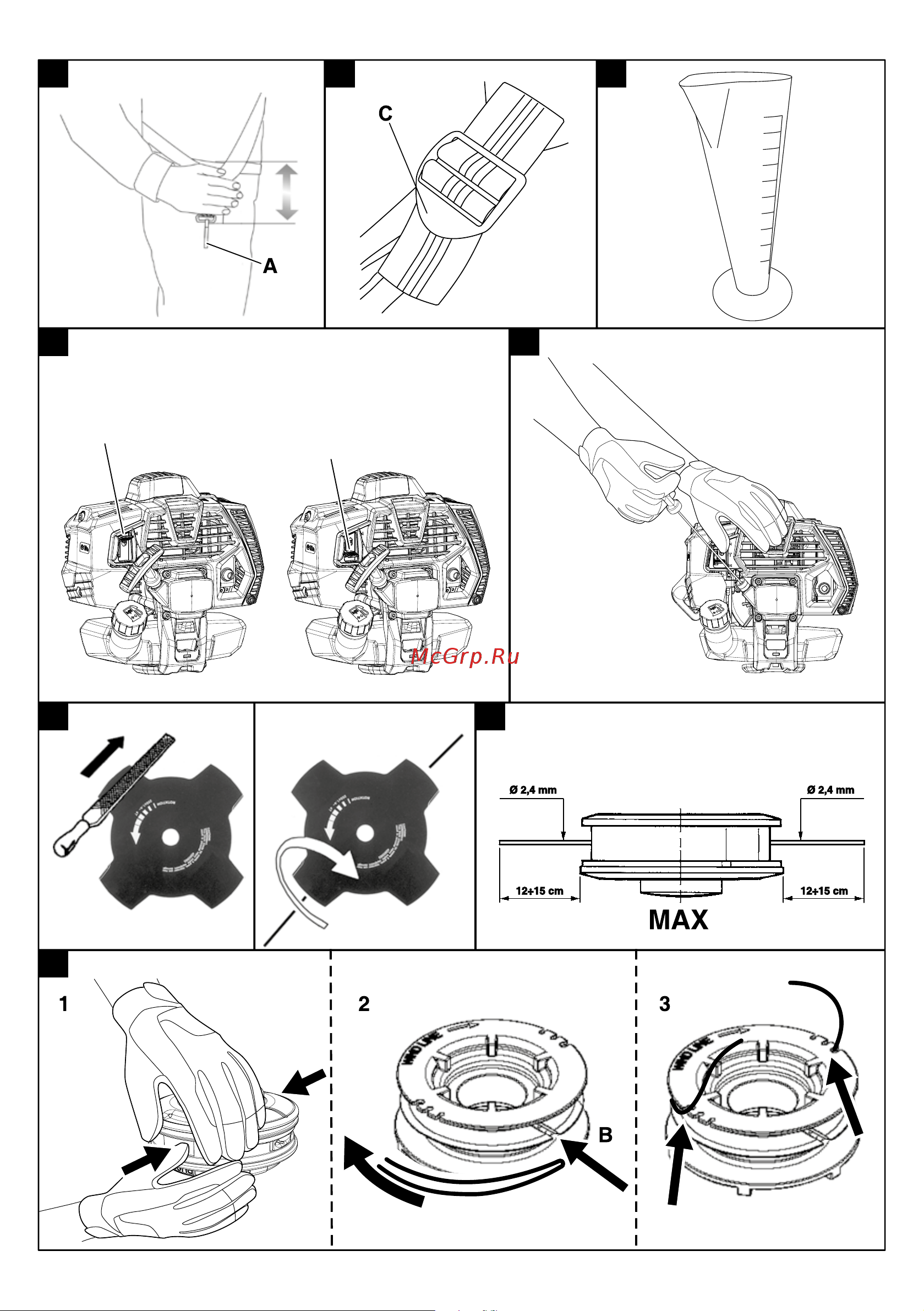 Efco DSH 250 T 61469011E1-CD Инструкция к Efco DSH 250 T 61469011E1-CD онлайн [4/128] 832423