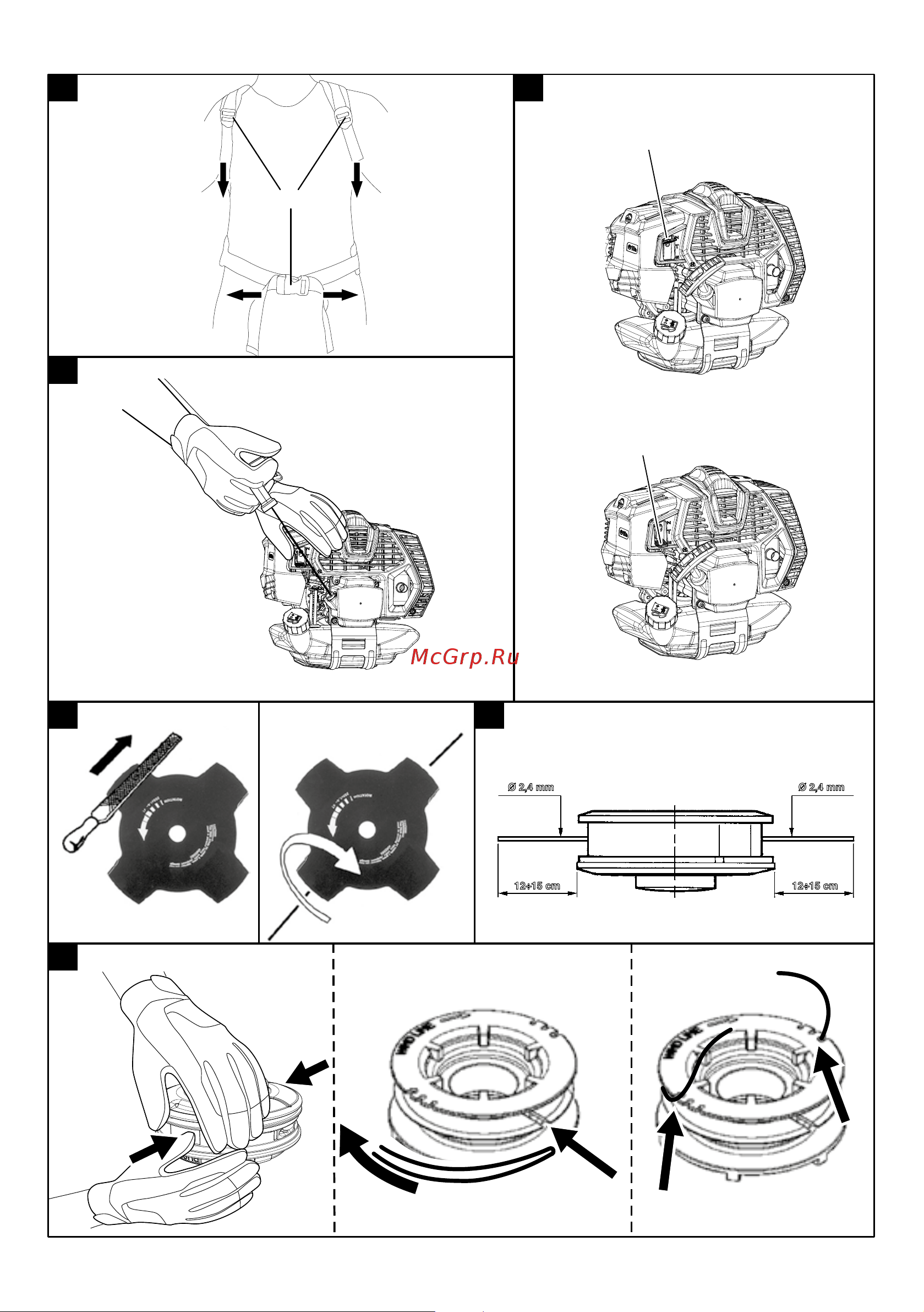 Efco DSH 4000 BP ES 61459062E2B 61459062E2C Инструкция онлайн [4/256] 832427