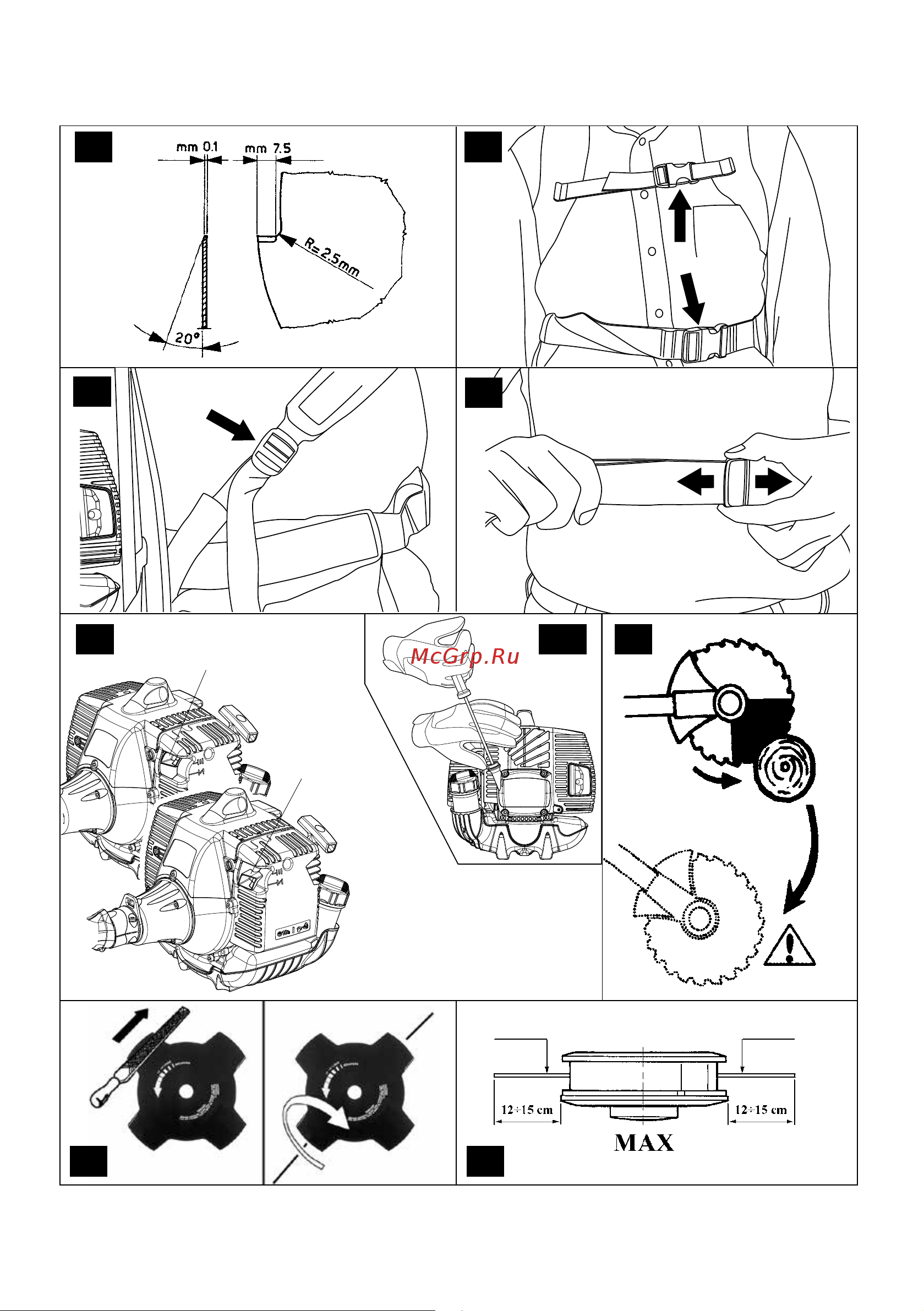 Efco STARK 4410 BP BACK PACK 61339057E2 Инструкция к Efco STARK 4410 BP BACK PACK 61339057E2 онлайн [4/254] 832444