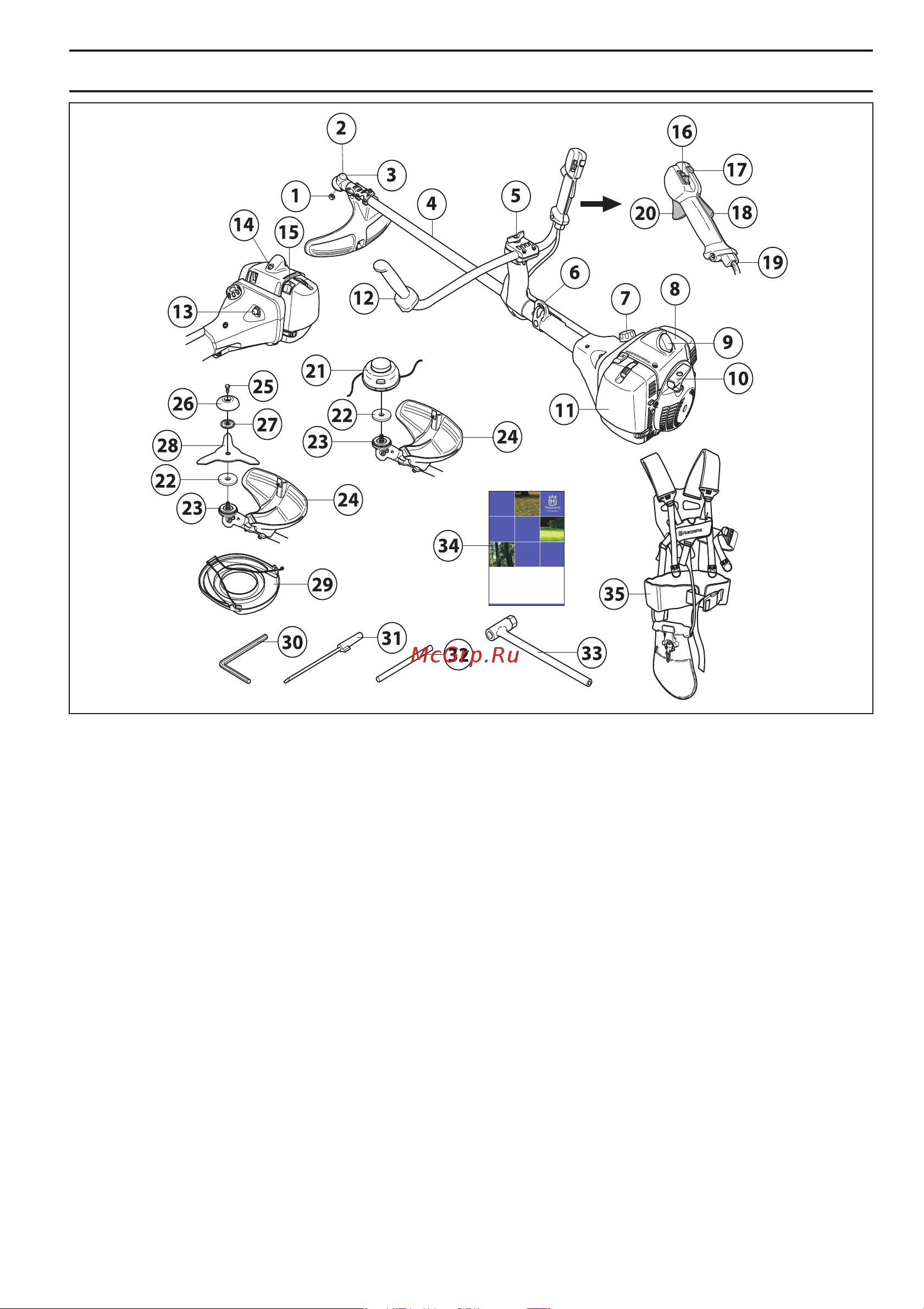 Husqvarna 555 FX 9666291-01 Инструкция к Husqvarna 555FX 9666291-01 онлайн [6/53] 832599