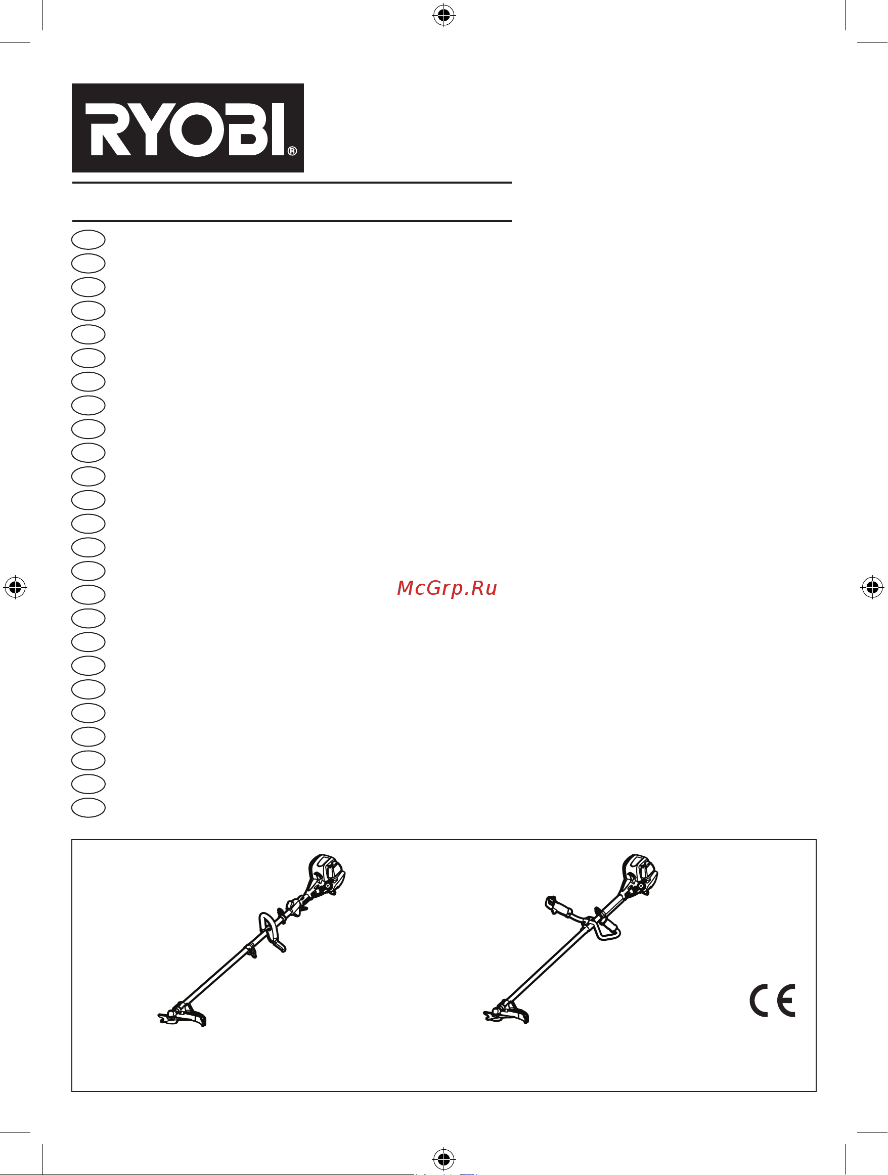 Ryobi RBC430SBD 5133002923 Инструкция к Ryobi RBC430SBD онлайн