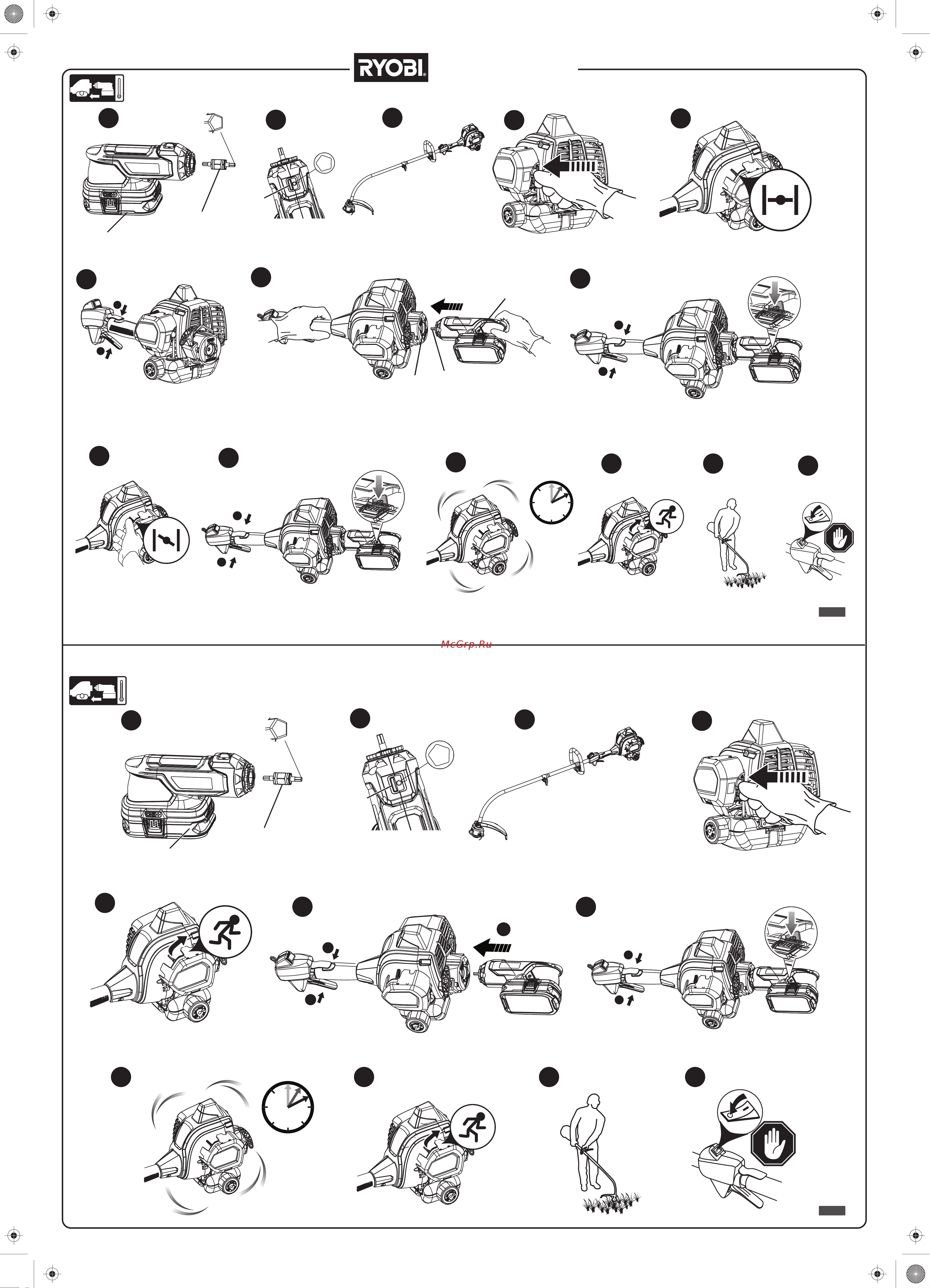 Ryobi RLT254CDSO 5133002535 Краткое руководство онлайн [2/2] 832808