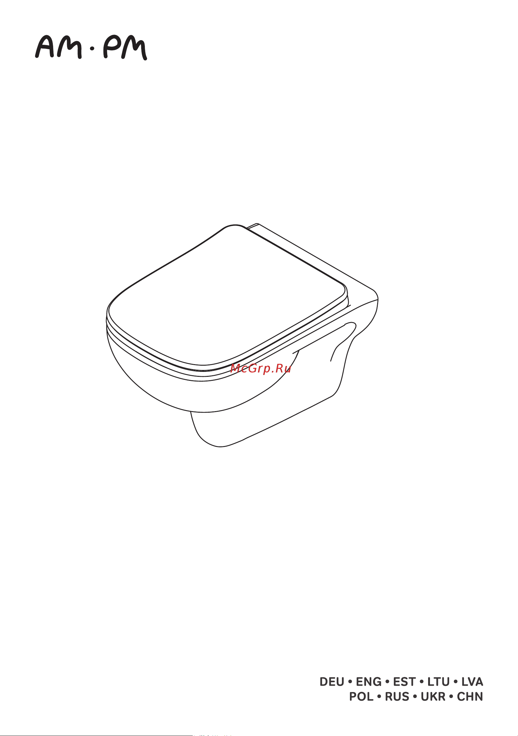 AM.PM X-Joy S FlashClean с сиденьем микролифт C85A1702SC Инструкция онлайн