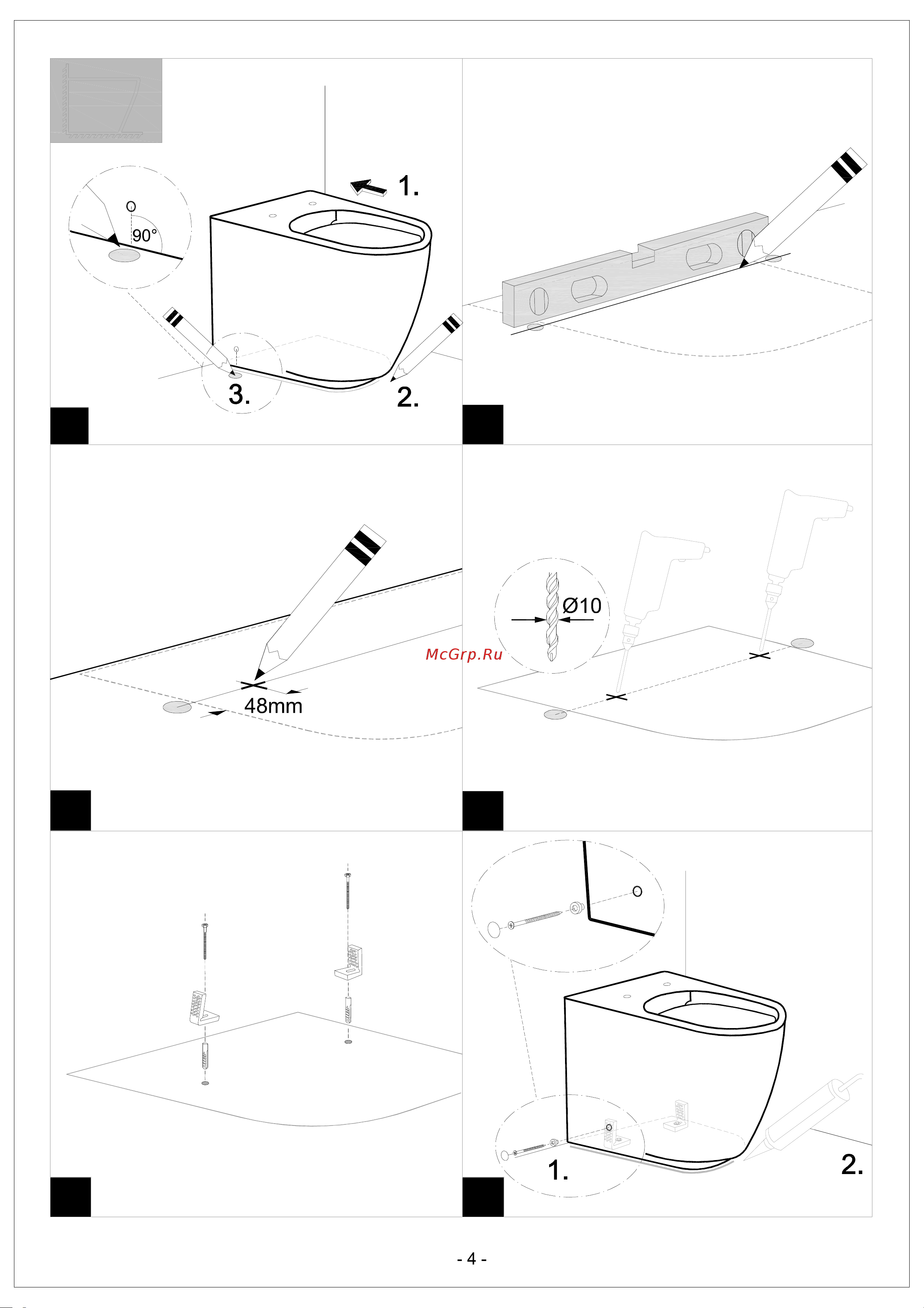 Grohe Essence Ceramic 3957100H Инструкция к Grohe Essence Ceramic 3957100H онлайн [4/4] 832881