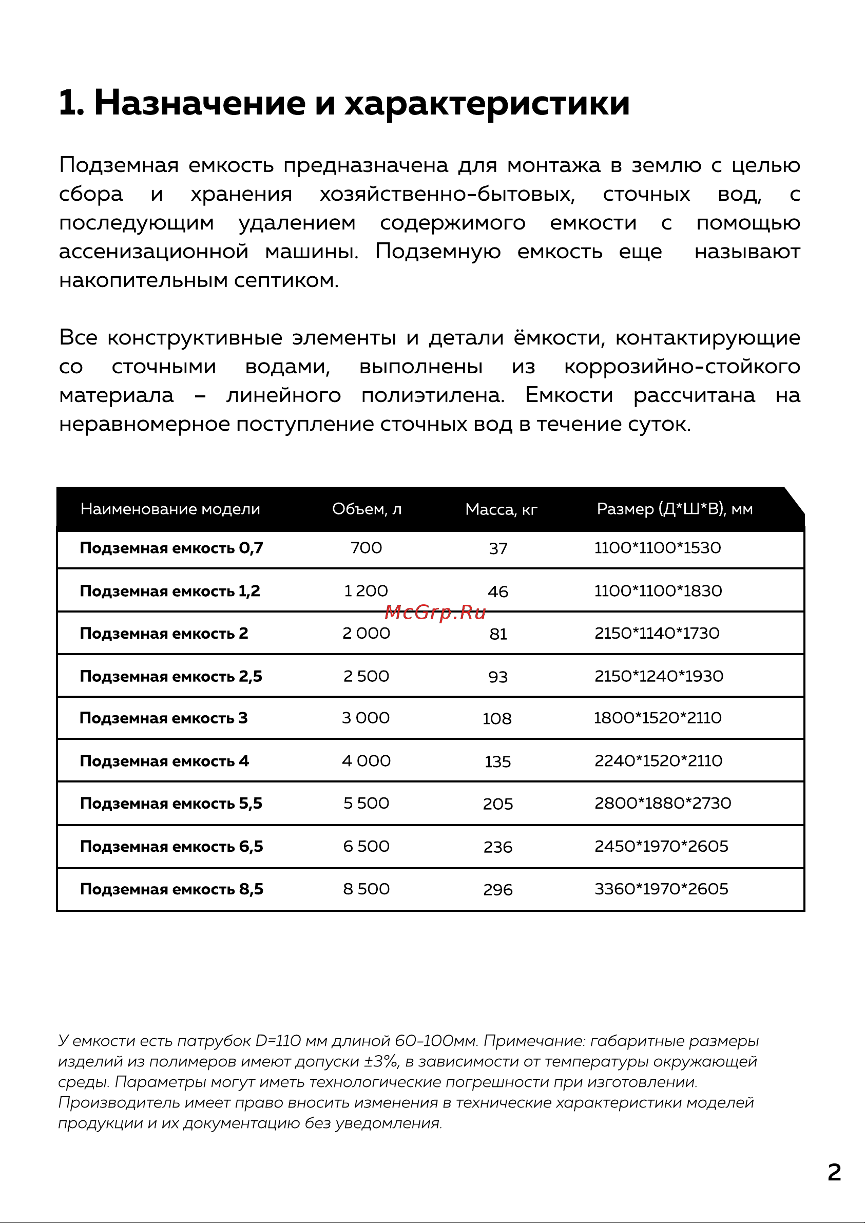 TERMIT Накопитель 2.0 115 Паспорт онлайн [3/8] 833020