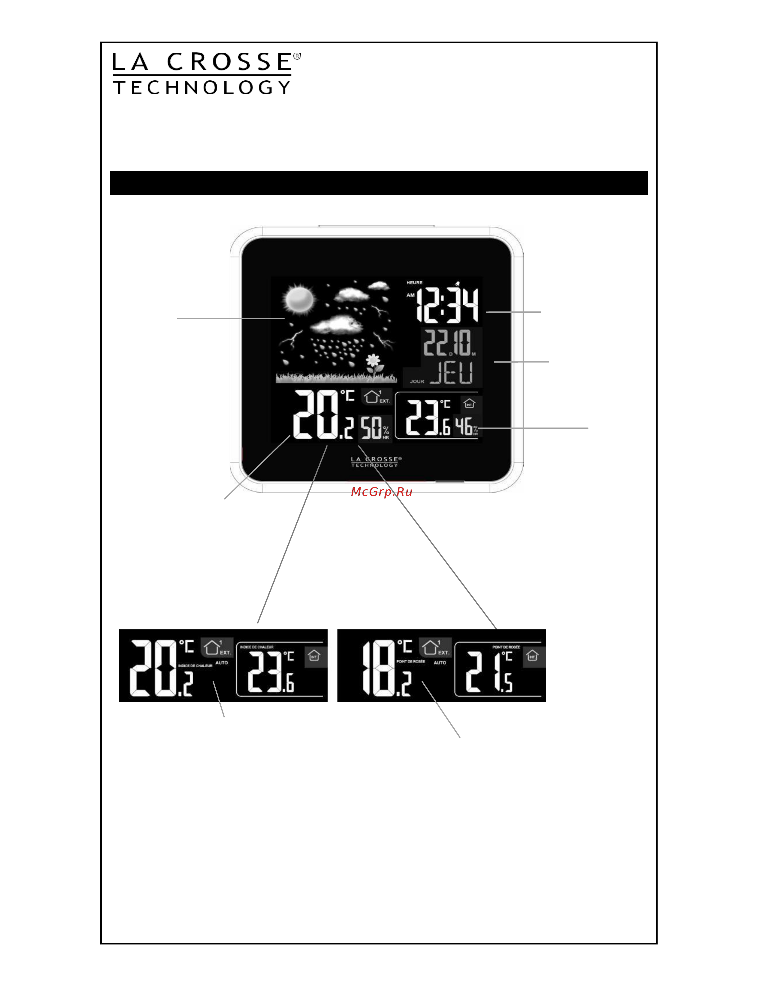 La Crosse Technology LaCrosse WS6821 Инструкция онлайн