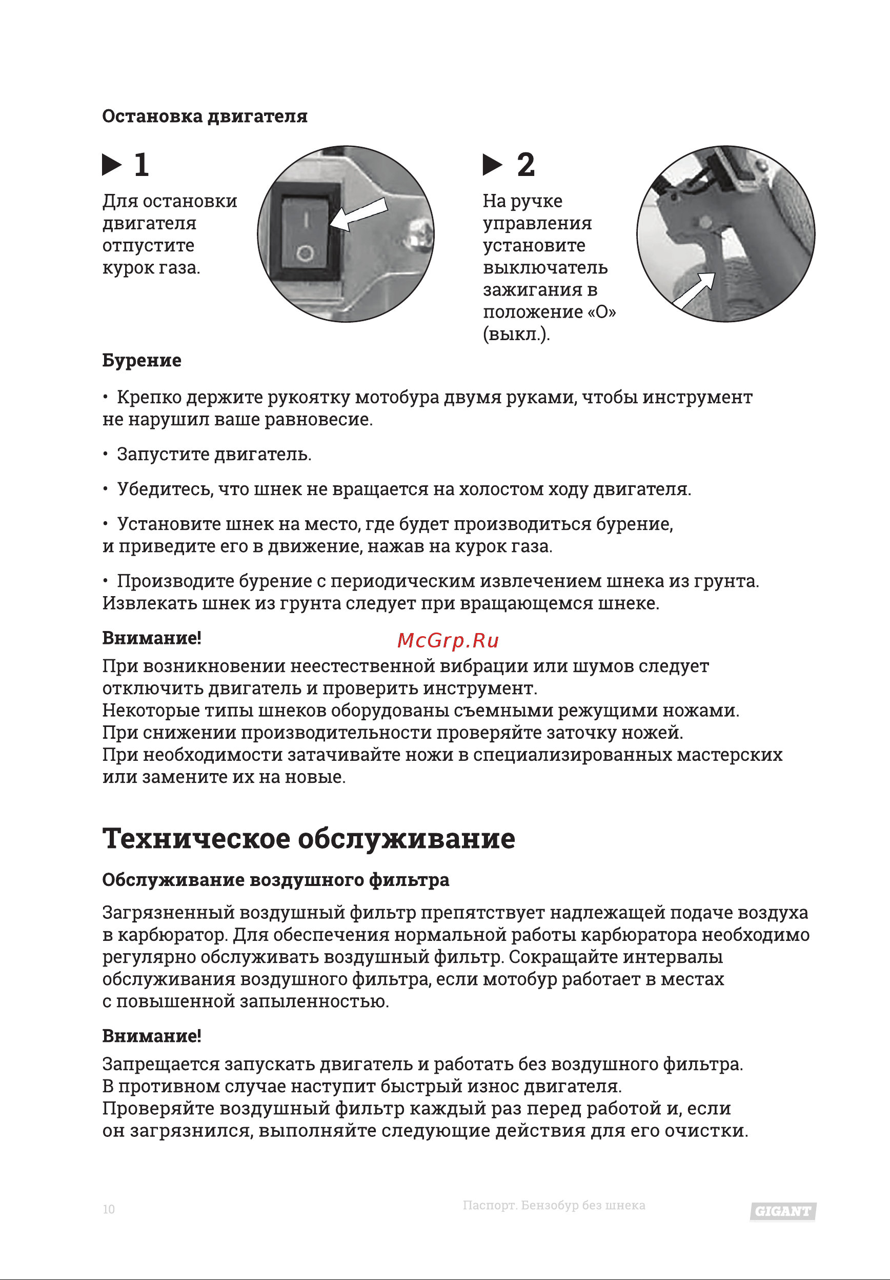 Gigant GGD-004 без шнека Инструкция к Gigant GGD-004 GD-004 онлайн [10/20] 833100