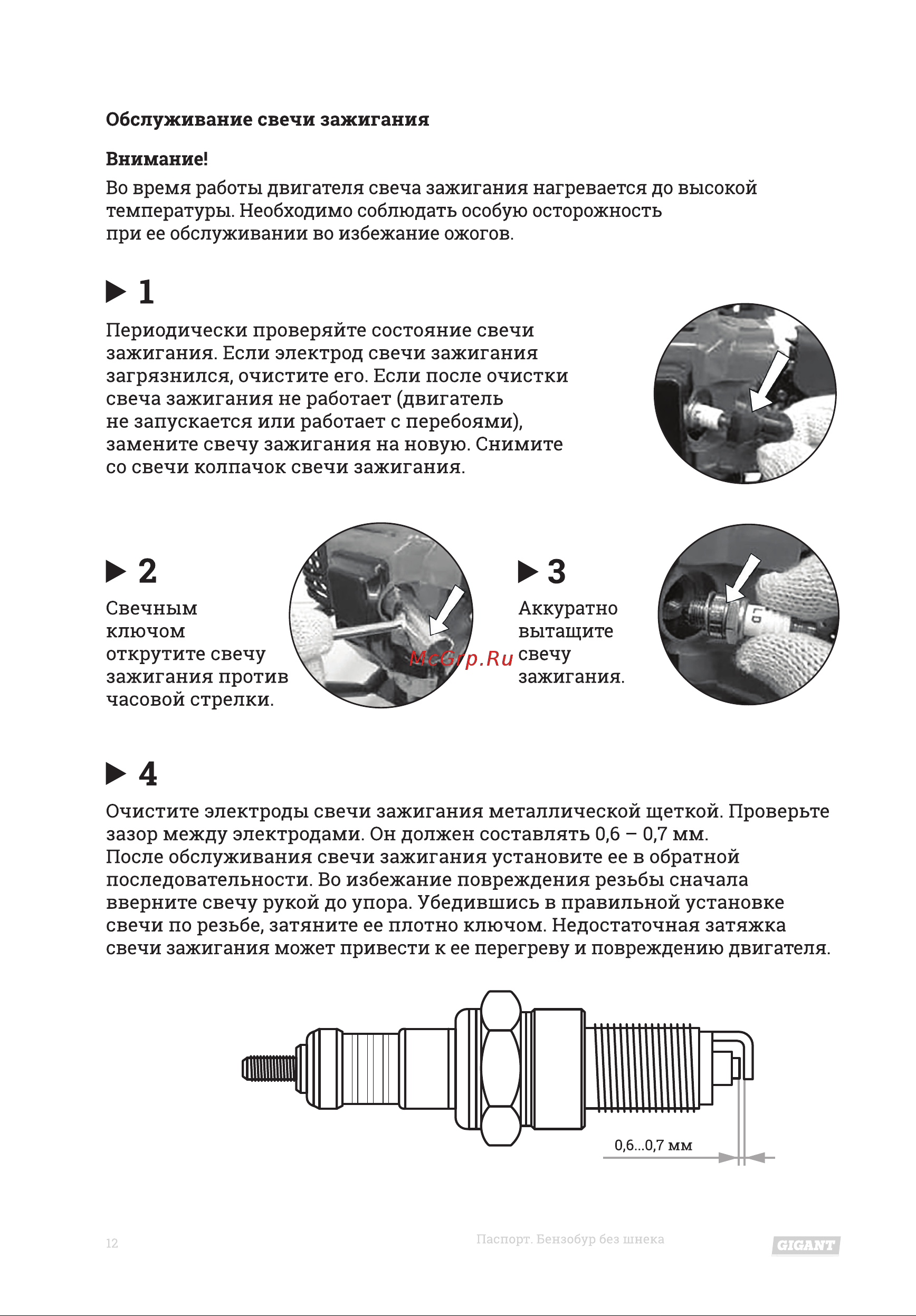 Gigant GGD-004 без шнека Инструкция к Gigant GGD-004 GD-004 онлайн [12/20] 833100