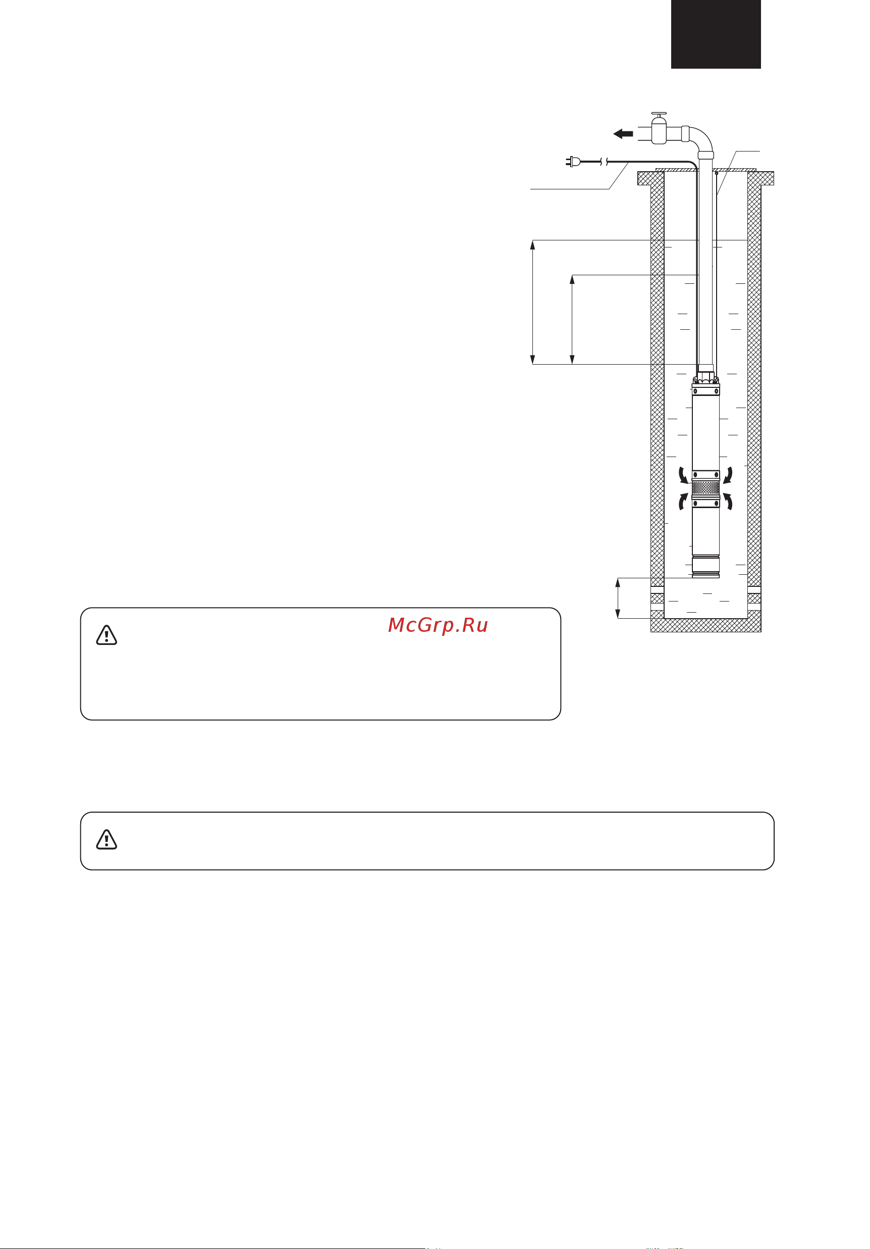Unipump БЦП 3.5-0.5-65 В, 750 Вт, 45 м, с вилкой, Q1,8 м³/ч-65 32906 Инструкция по эксплуатации онлайн [9/15] 833160