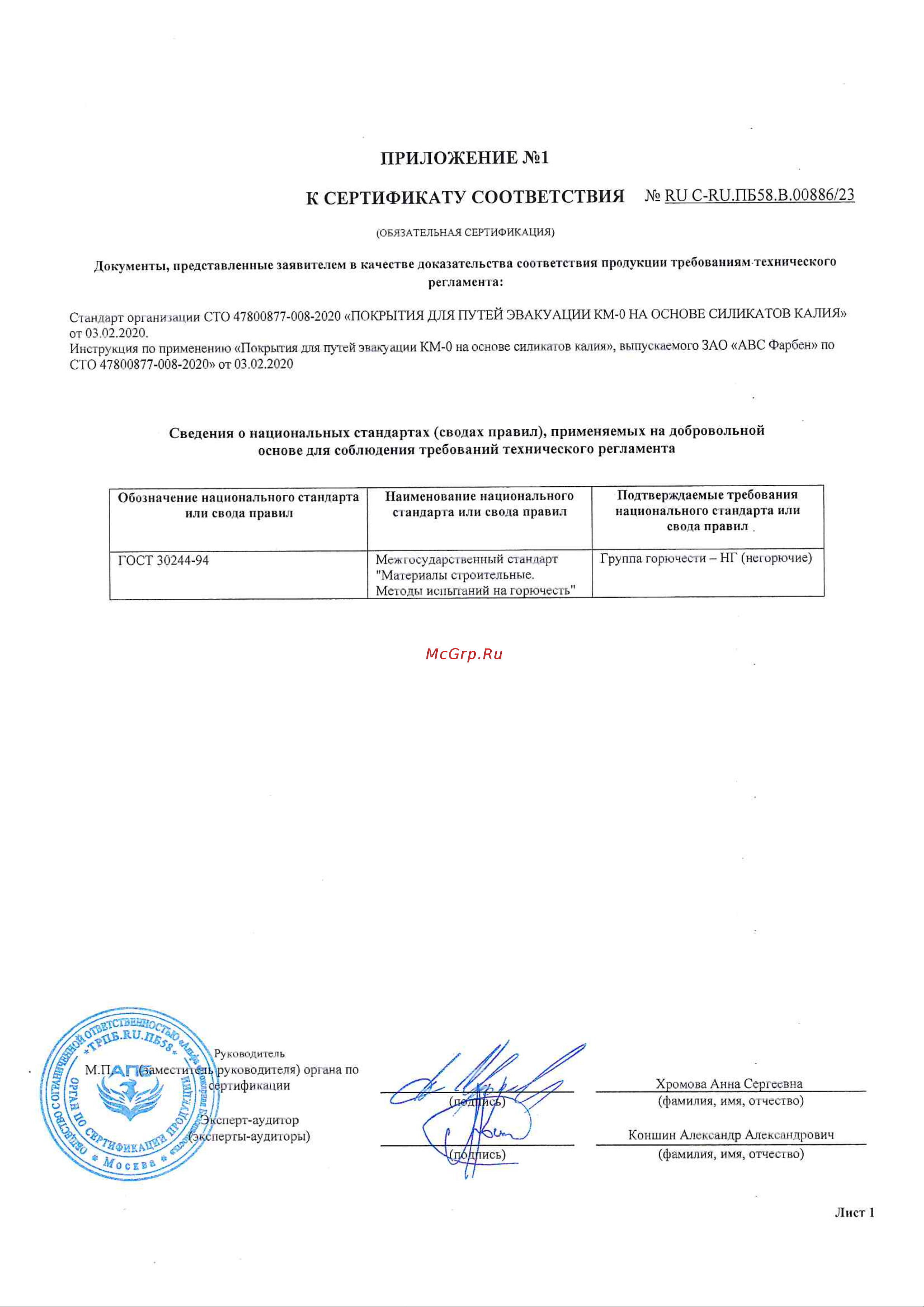 Farbitex ПРОФИ КМ-0 14 кг 4300007790 Сертификат соответствия онлайн [2/2] 833207