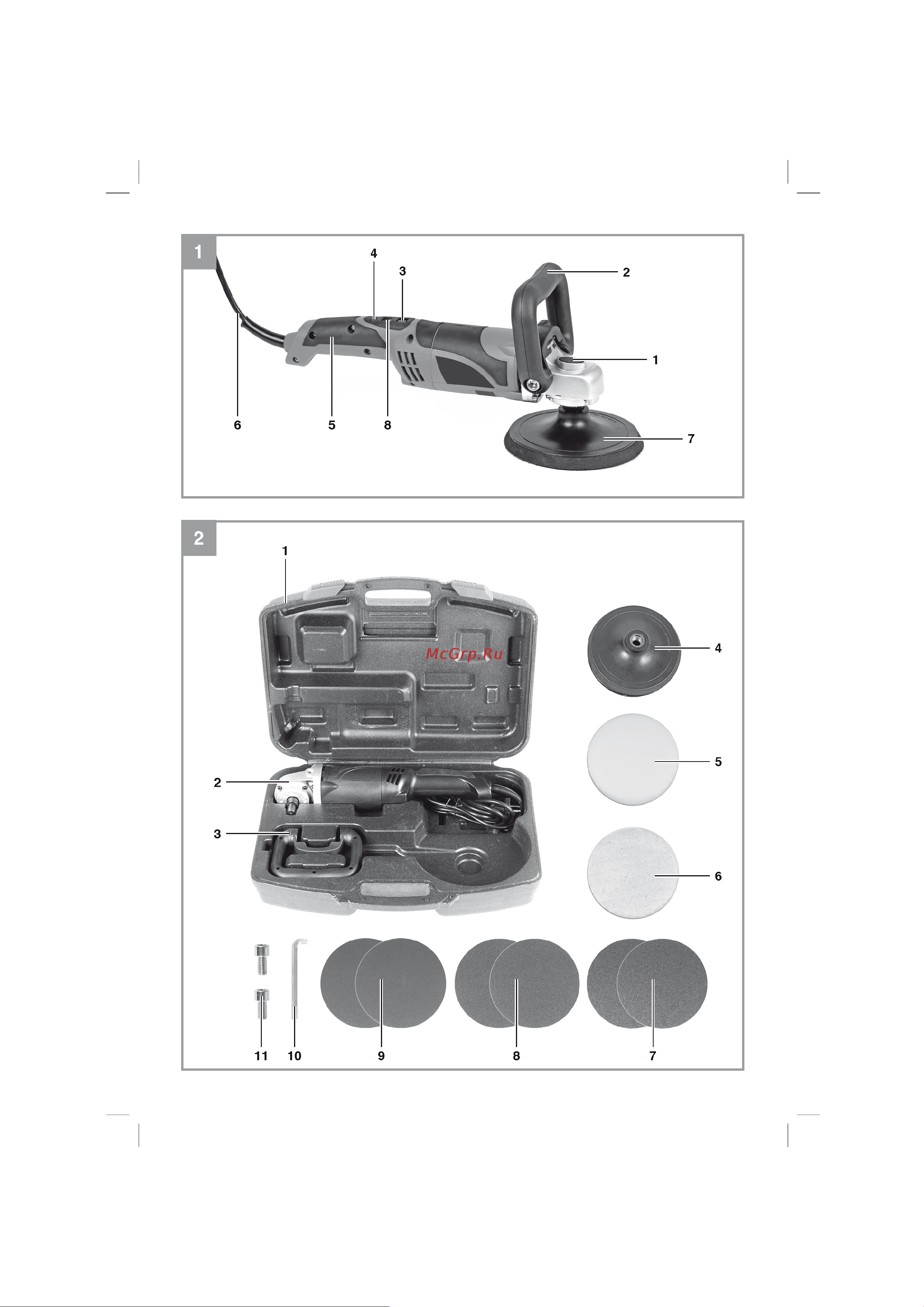 Einhell CC-PO 1100/150 E 2093275 Инструкция к товару онлайн [2/13] 833337