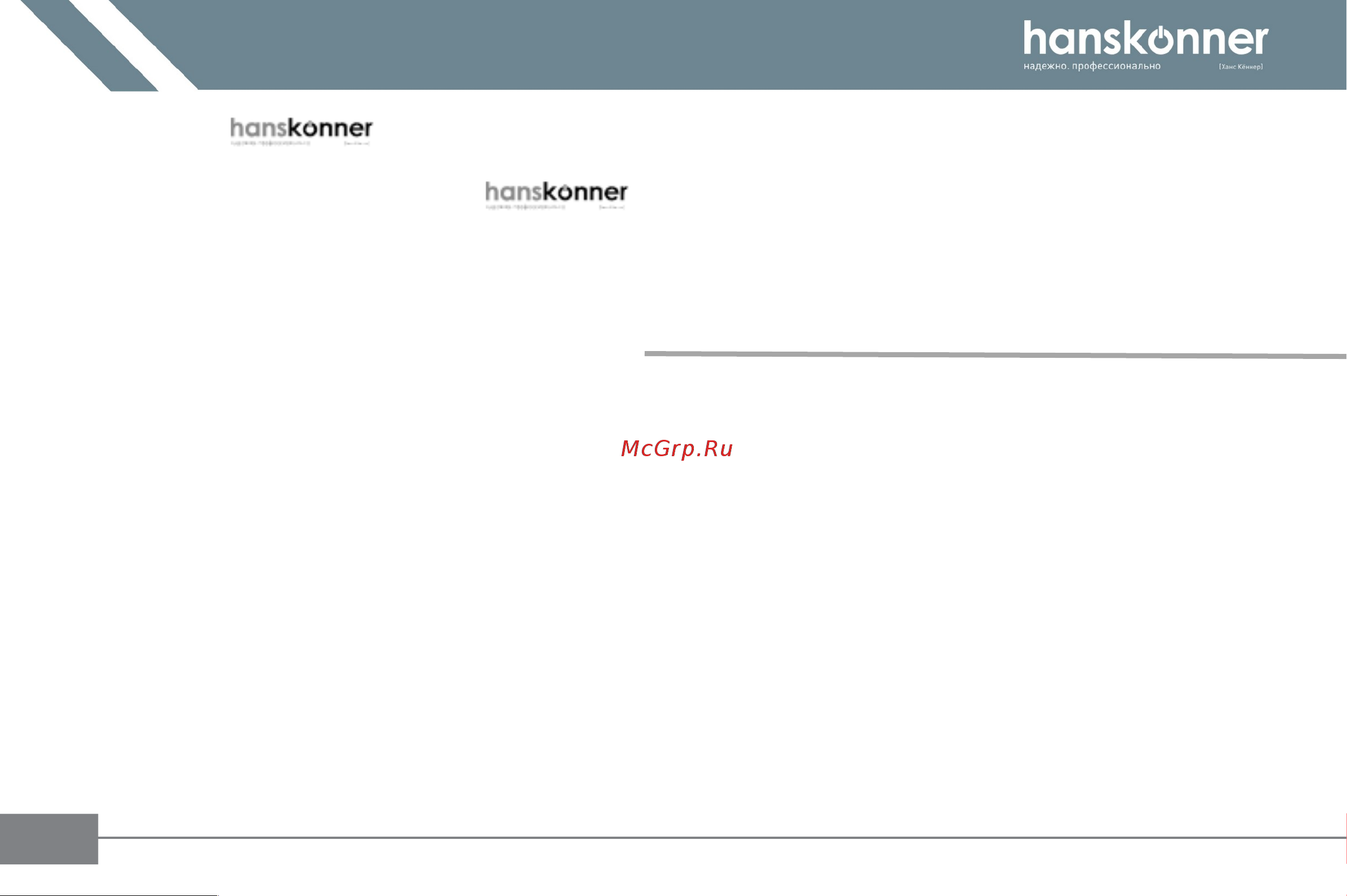 Hanskonner HAG918CP Инструкция к товару онлайн [4/33] 833342