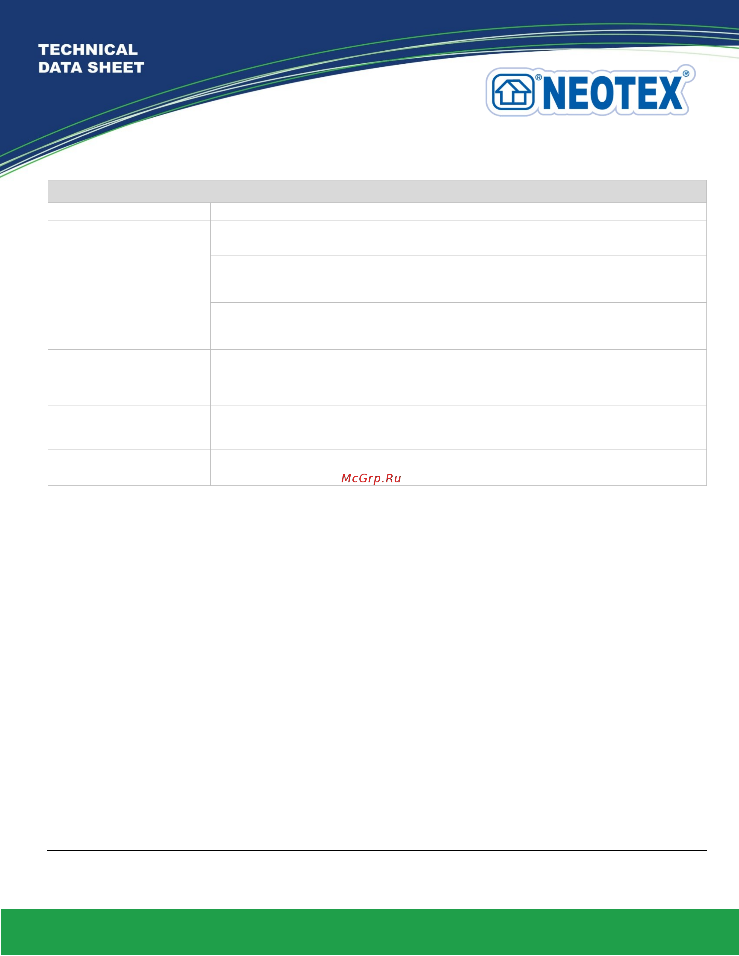 NEOTEX NEOPROOF PU W-40 4кг (белая) Ral 9003 12530700 Информация по применению, описание товара онлайн [3/7] 833424