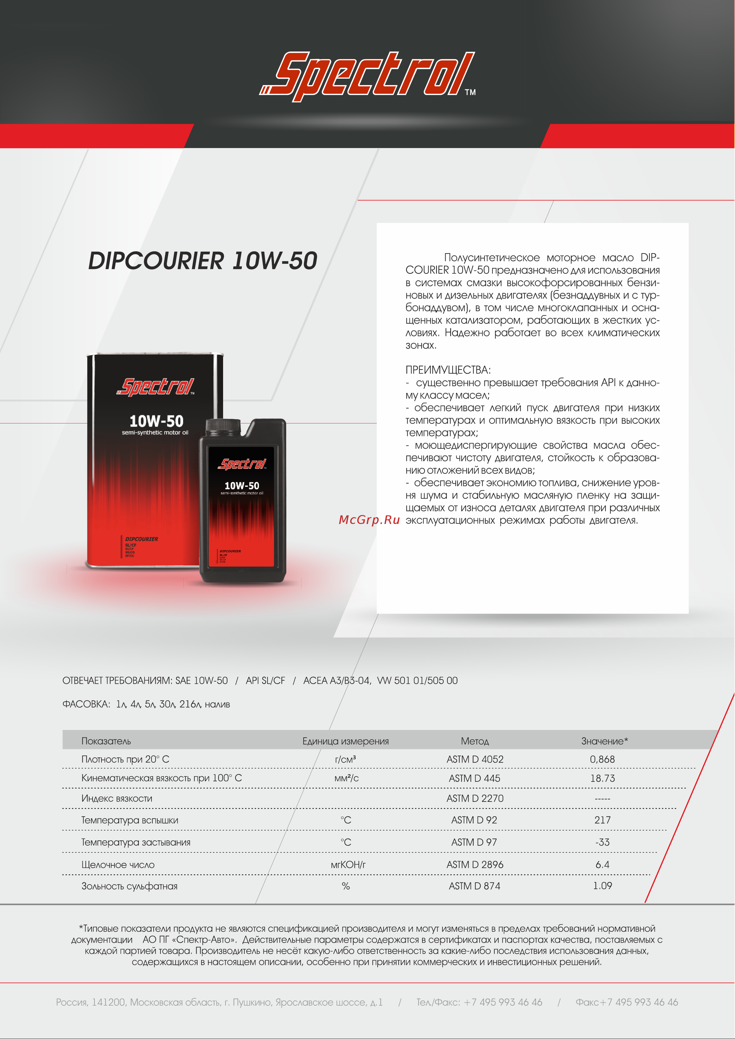 Spectrol DIPCOURIER 10w50, 1 л 9071 Инструкция к Spectrol DIPCOURIER 10w50 9071 онлайн