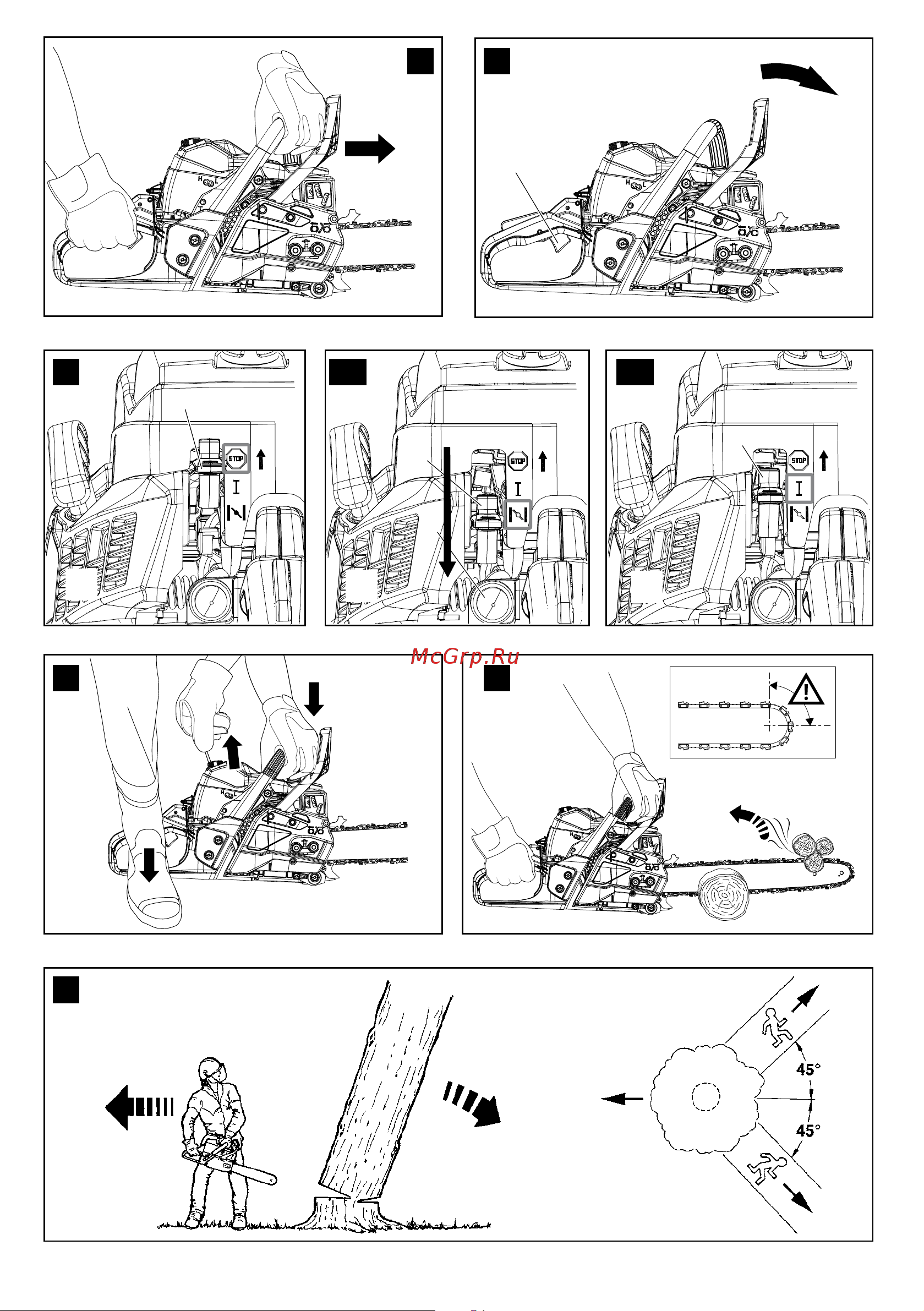 Oleo-Mac GS 451 EURO2 5023-9151E2 Инструкция к Oleo-Mac GS 451 EURO2 5023-9151E2 онлайн [4/110] 833973