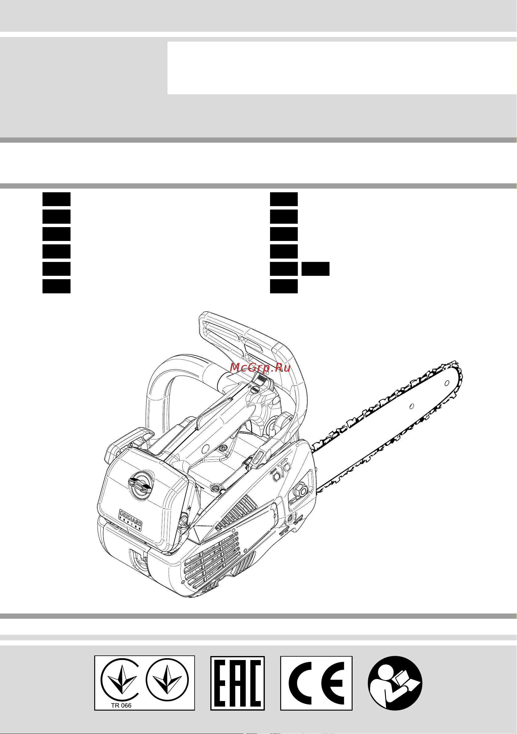 Oleo-Mac GST 250 5029-9001E2T Инструкция к Oleo-Mac GST 250 5029-9001E2T онлайн