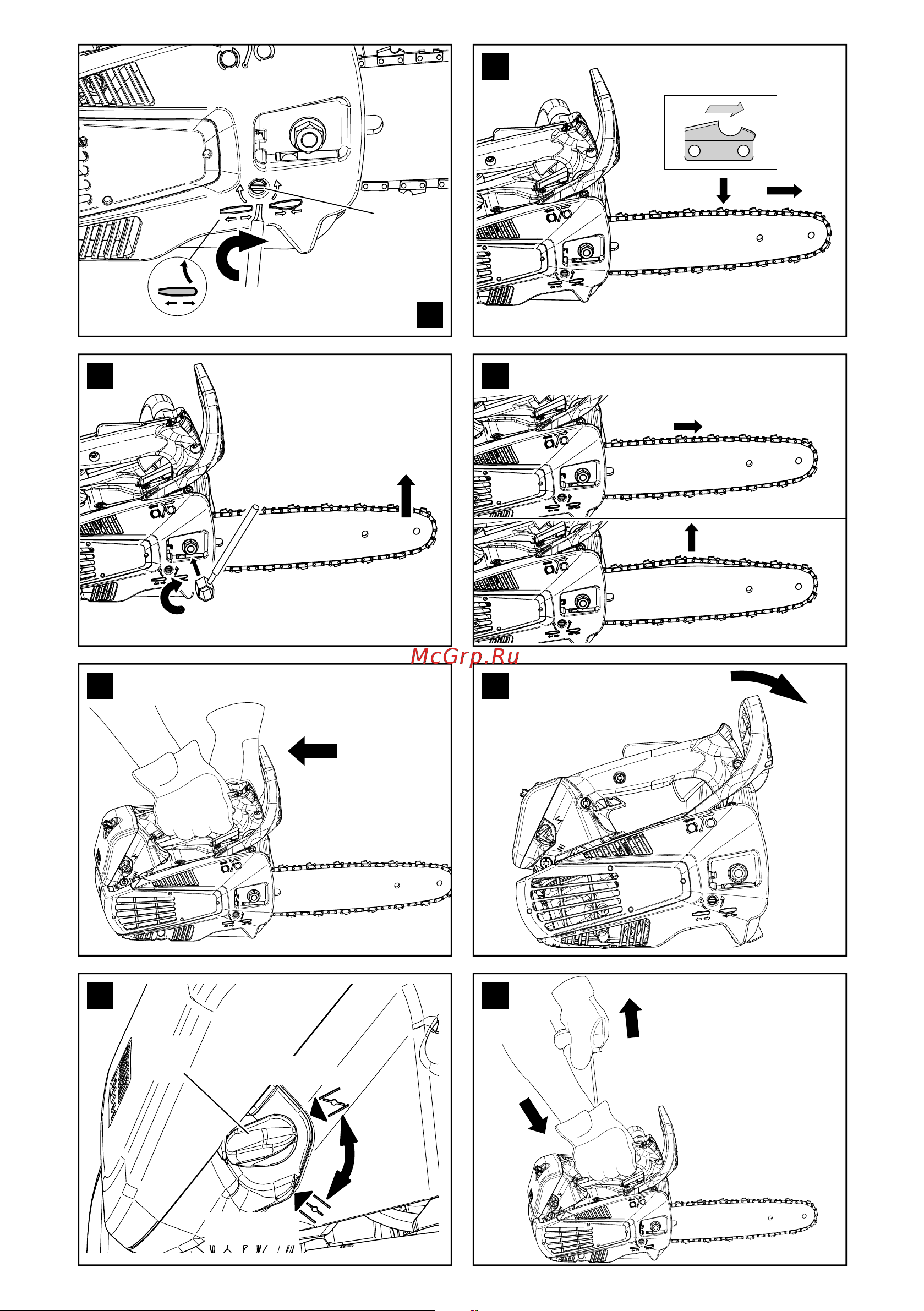 Oleo-Mac GST 250 5029-9001E2T Инструкция к Oleo-Mac GST 250 5029-9001E2T онлайн [4/226] 834007