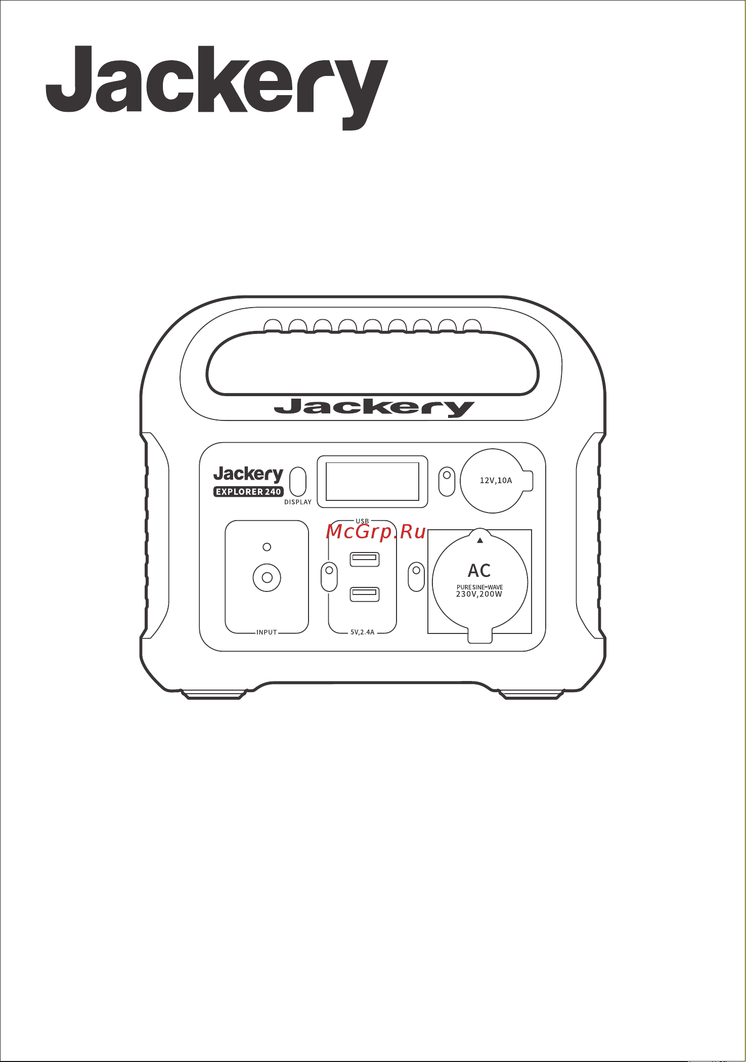Jackery Explorer 240 EU 70-0240-EUO001 Инструкция Jackery Explorer 240 онлайн