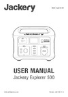Jackery Explorer 500 EU 70-0500-EUO001 Инструкция Jackery Explorer 500