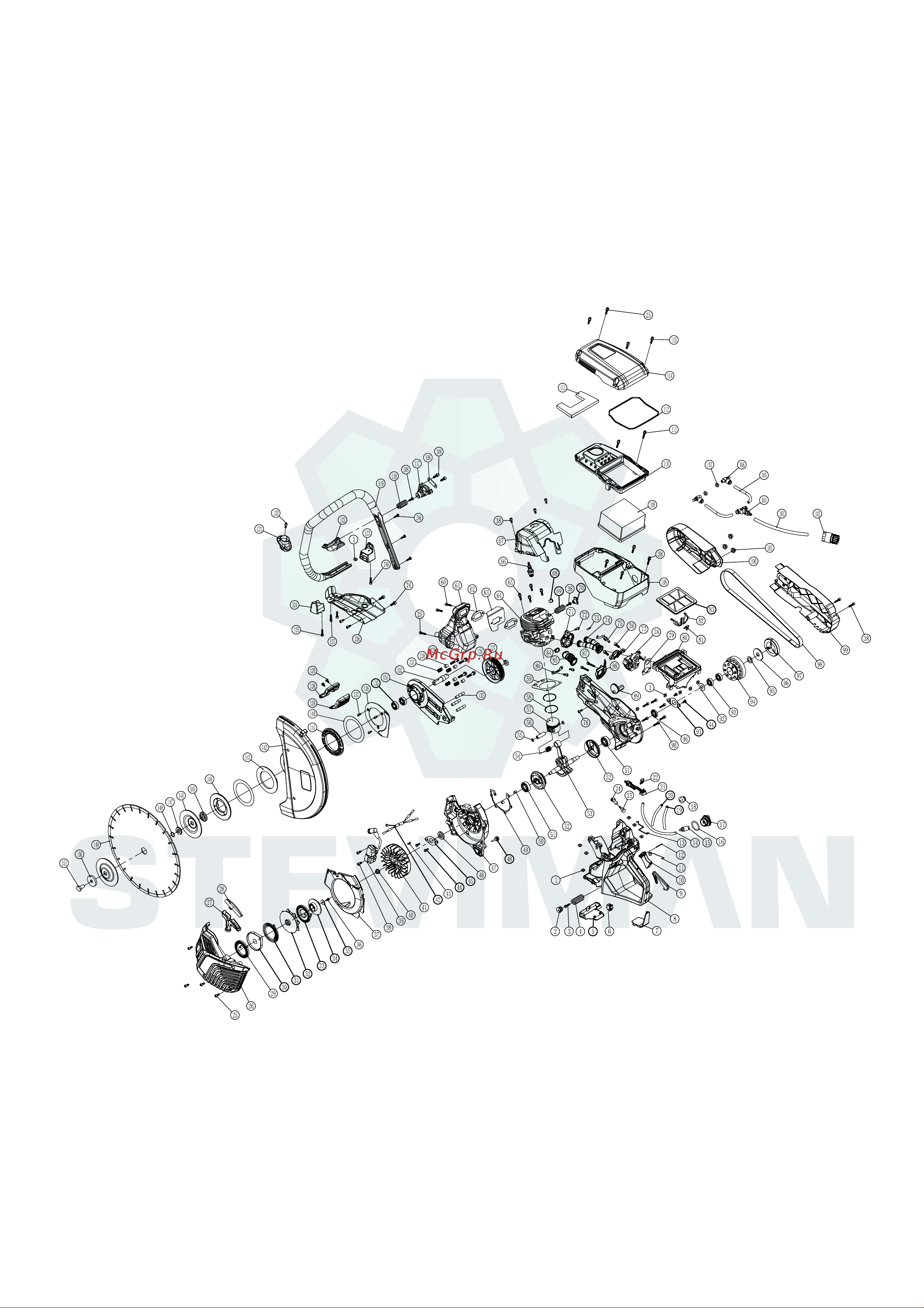 Steviman GS740 16 BOX GS-0B740-2306 Деталировка онлайн [2/6] 834294