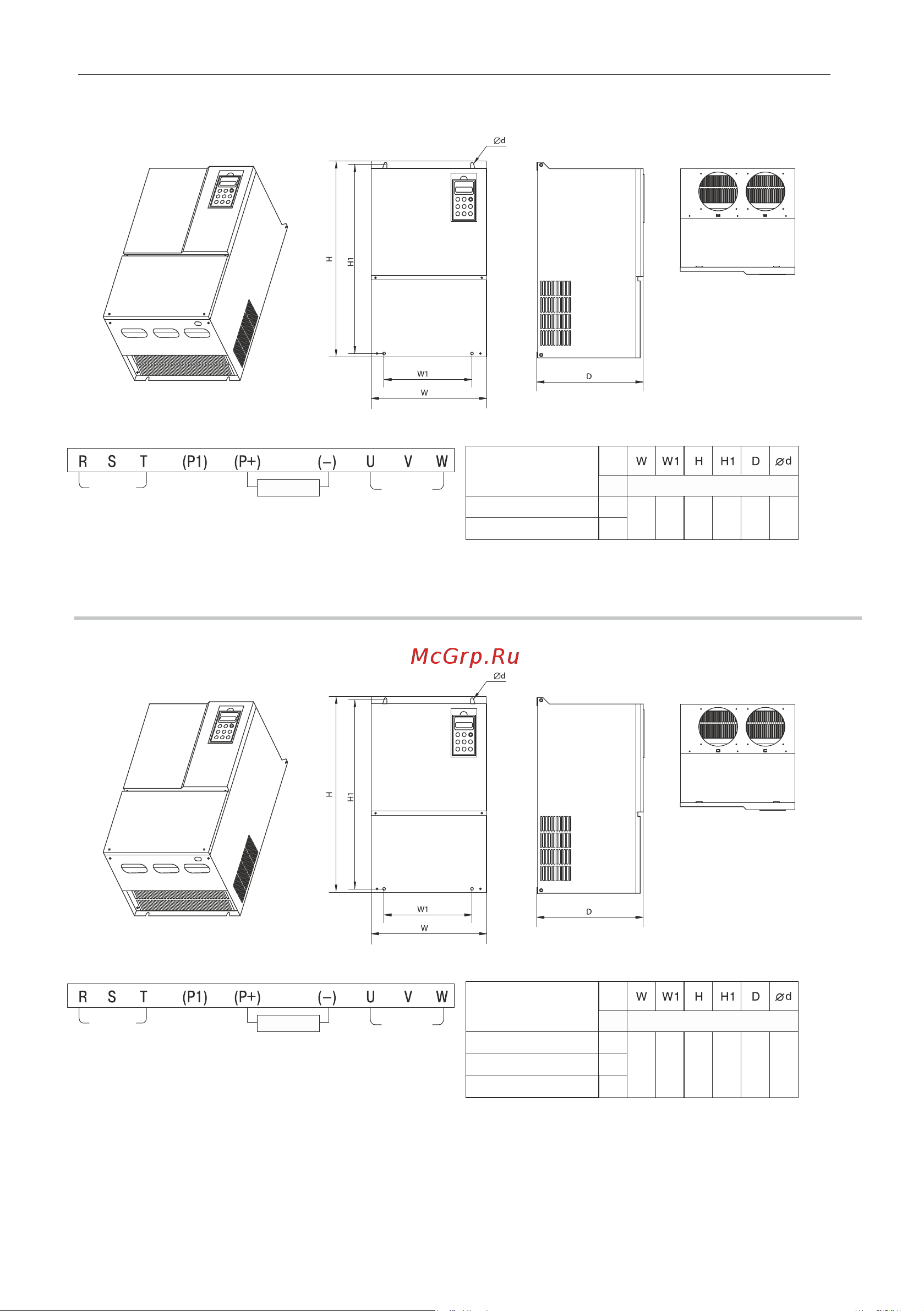Instart mci-g0.75-4b 0.75квт, 2.3а, 3ф, 380в, 50гц/60гц, ip20, с панелью управления 00040500 40500 Инструкция к товару онлайн [17/228] 834640