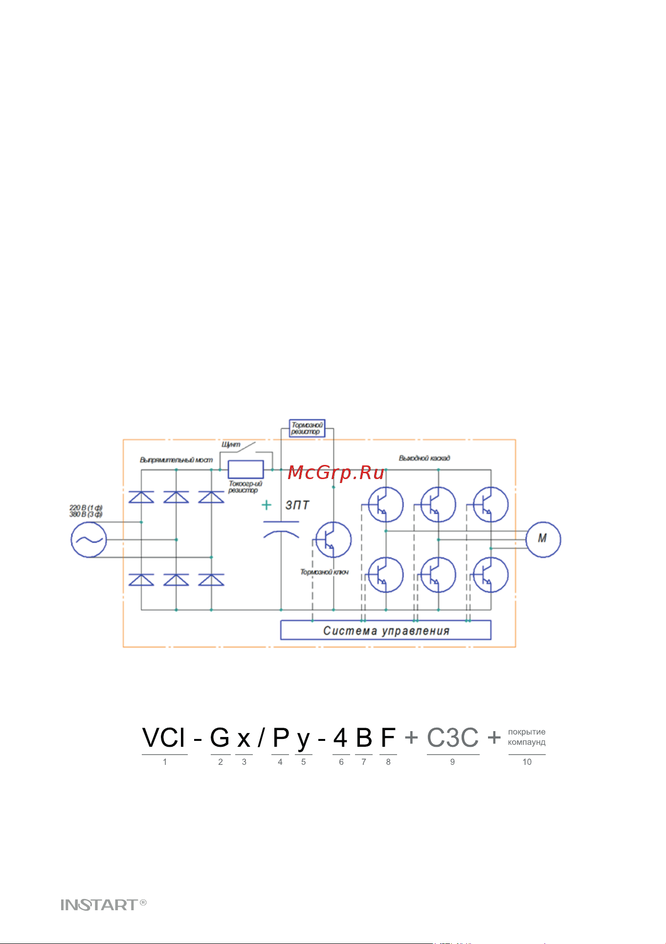 Instart vci-g0.75-4b 0.75квт, 2.1а, 3ф, 380в, 50гц/60гц, ip20 00110600 110600 Инструкция по эксплуатации онлайн [11/82] 834644