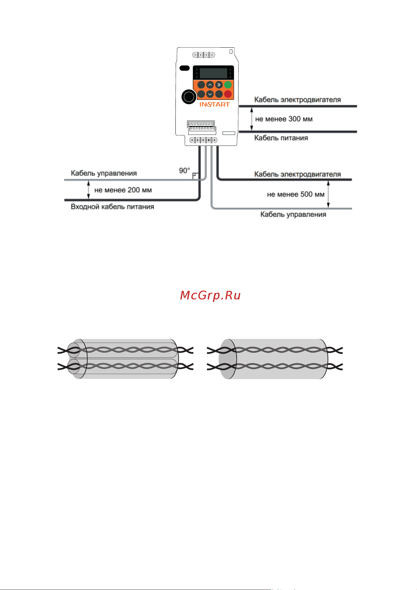 Instart VCI-G15-4B, 15кВт 32А, 00111400 Руководство по эксплуатации преобразователь частоты серии VCI онлайн [28/93] 834647