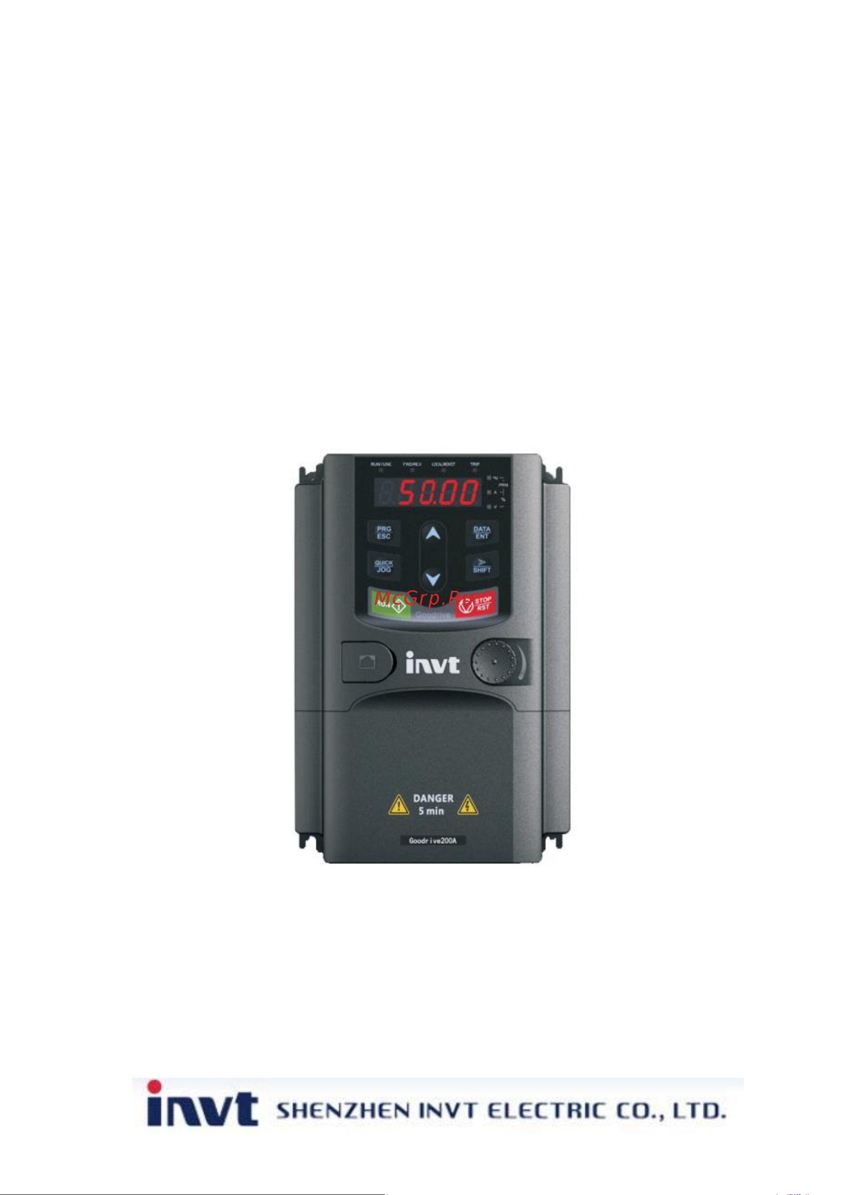 Invt GD200A 7,5/11 кВт 380В IP20 (GD200A-7R5G/011P-4) 90001-01101 Руководство пользователя к серии GD200A онлайн