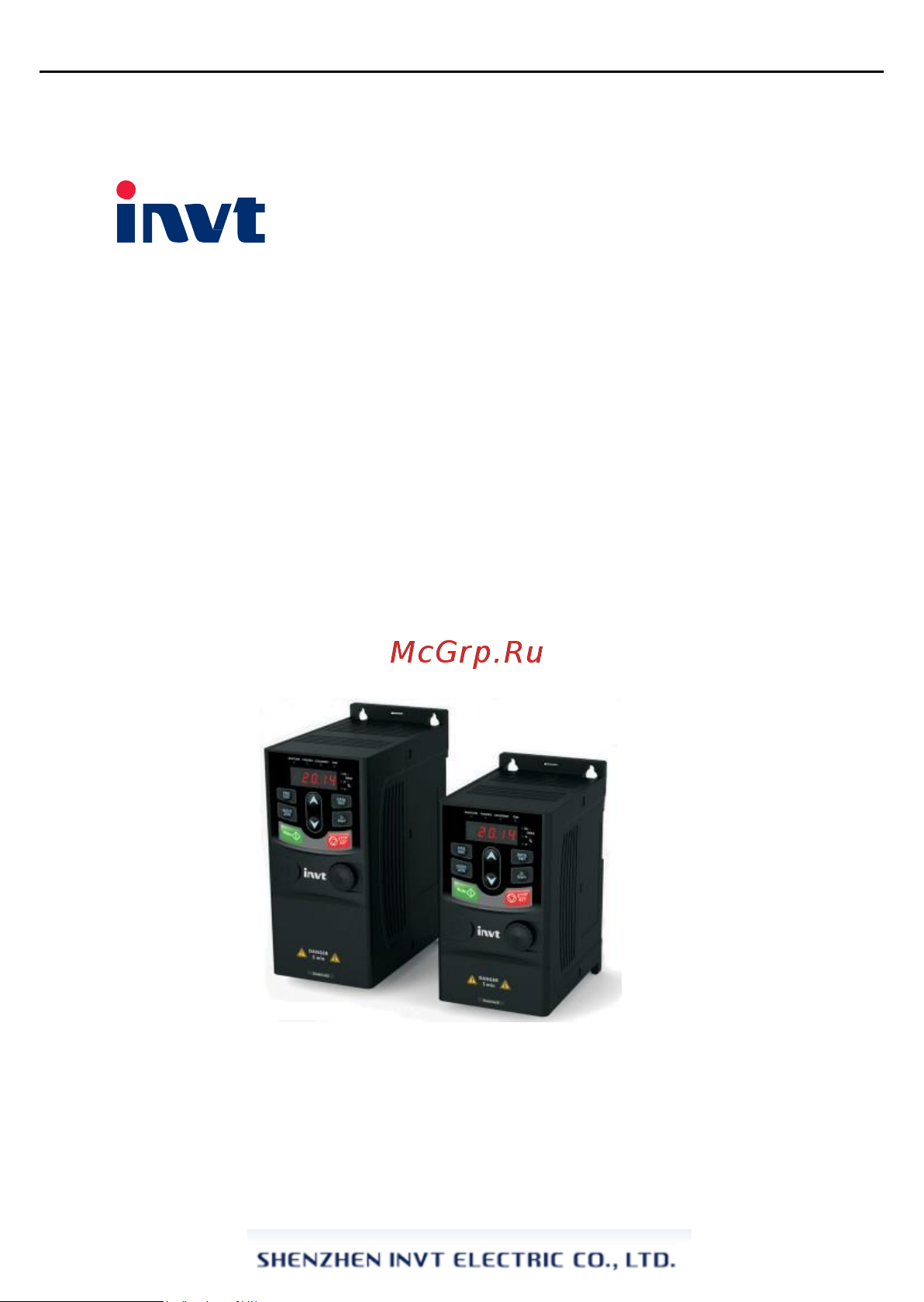 Invt GD2 1,5 кВт 380В IP 20 (GD20-1R5G-4) 90001-01079 Руководство пользователя онлайн