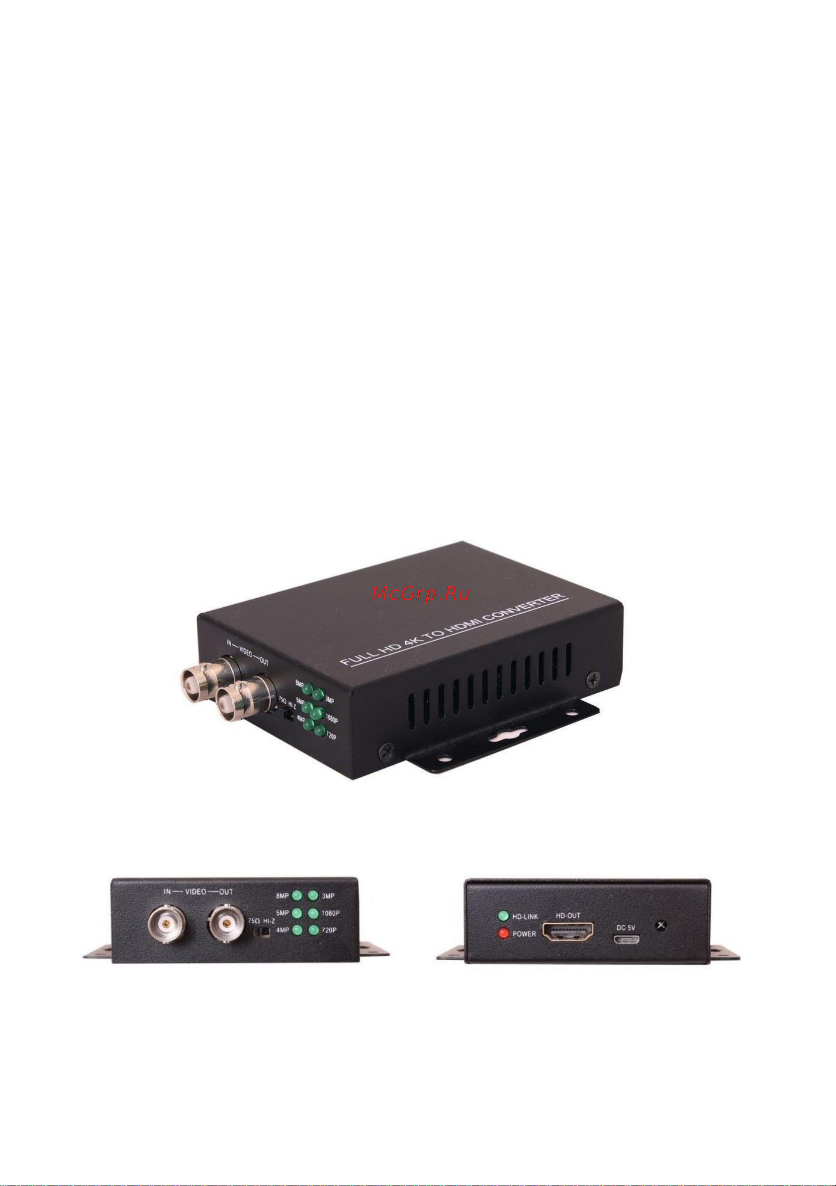 Osnovo CN-HHi AHD/HDCVI/HDTVI в HDMI. sct1246 Паспорт онлайн [3/8] 834750
