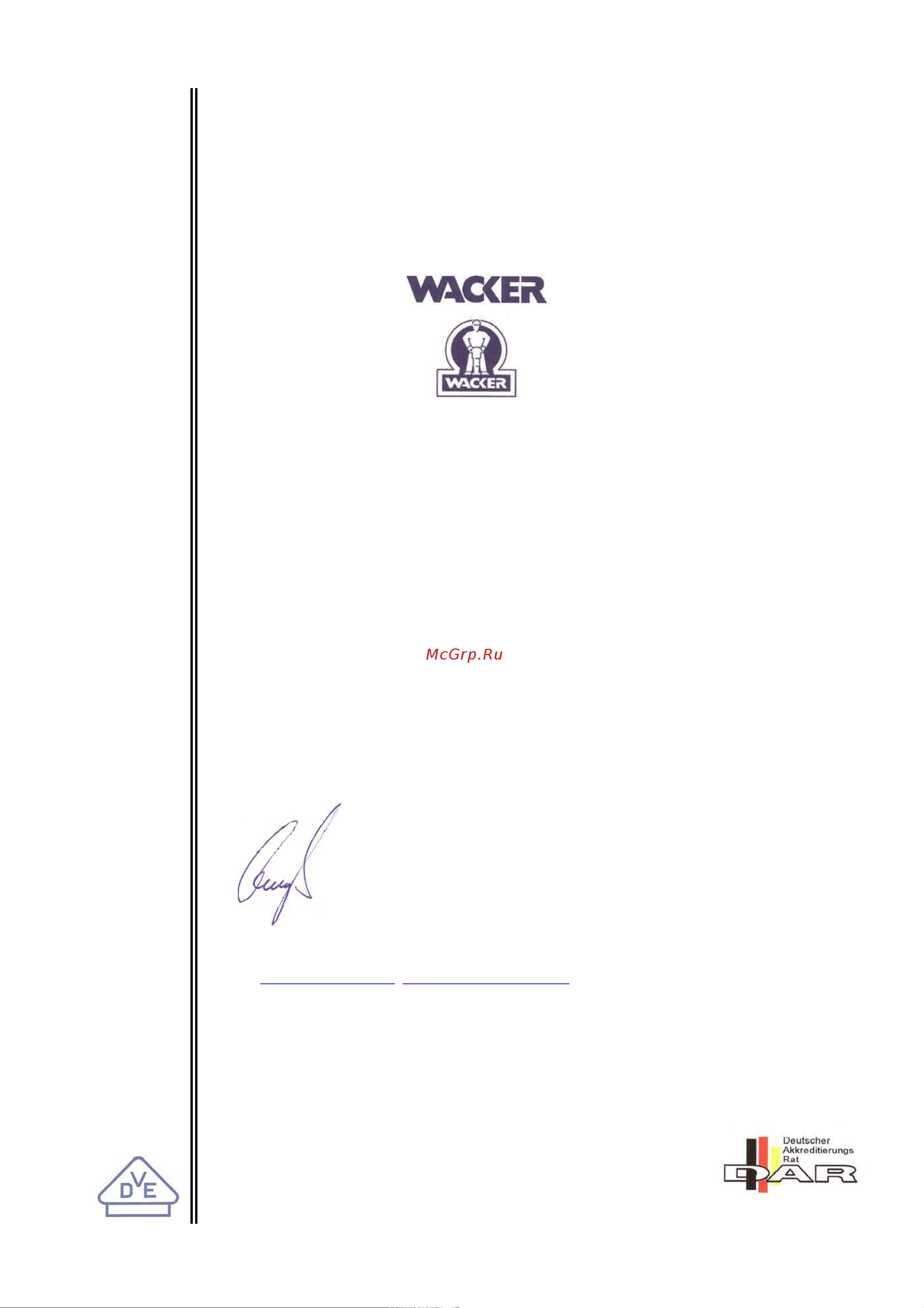 Wacker Neuson FUE M/S 75A 6CEE-32A 5000610194 Инструкция к Wacker Neuson FUE-M/S 75A ** 5000610194 онлайн [20/21] 834760