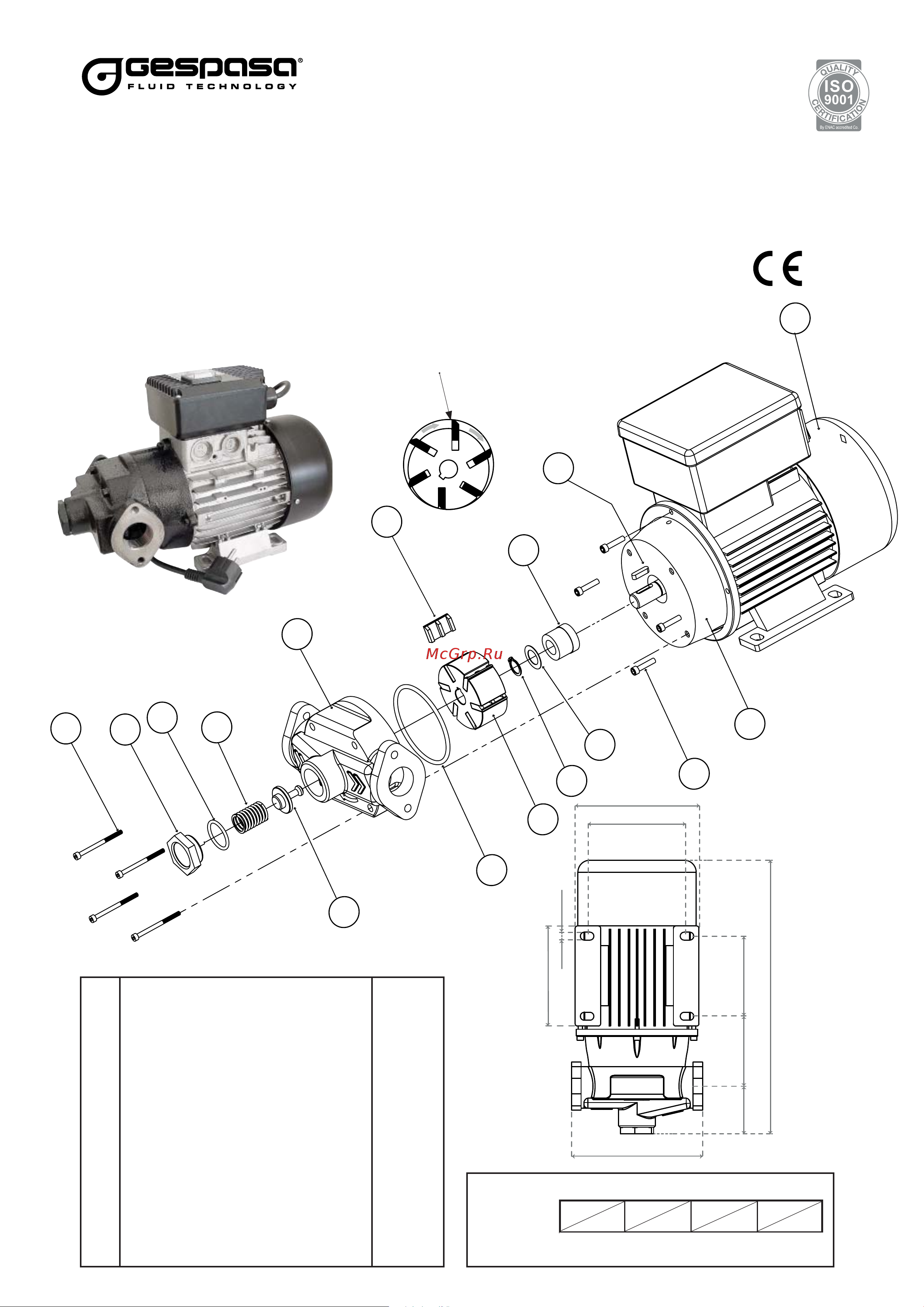 Gespasa AG-100 230 VAC 00360-CF00000 Инструкция онлайн