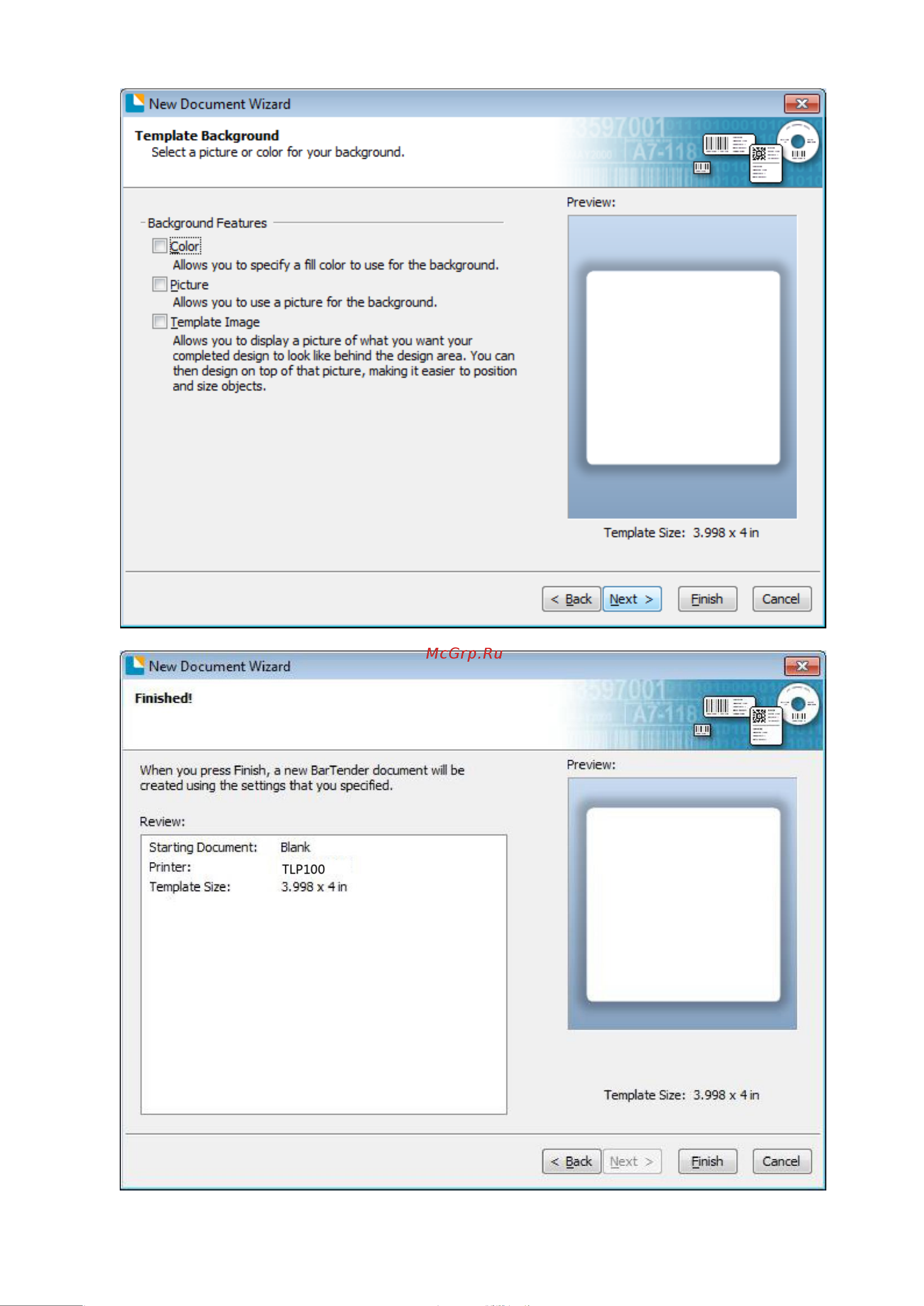 MPRINT TLP100 TERRA NOVA Ethernet, RS232, USB black 4588 Инструкция к товару онлайн [64/69] 834873