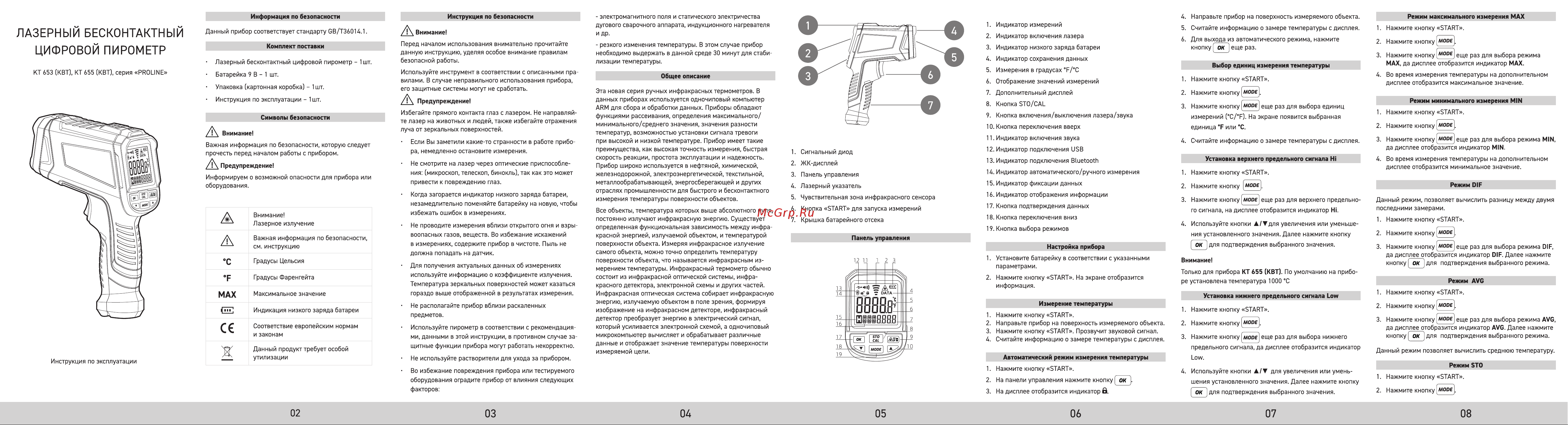 Квт KT 653 PROLINE 87246 Инструкция к товару онлайн