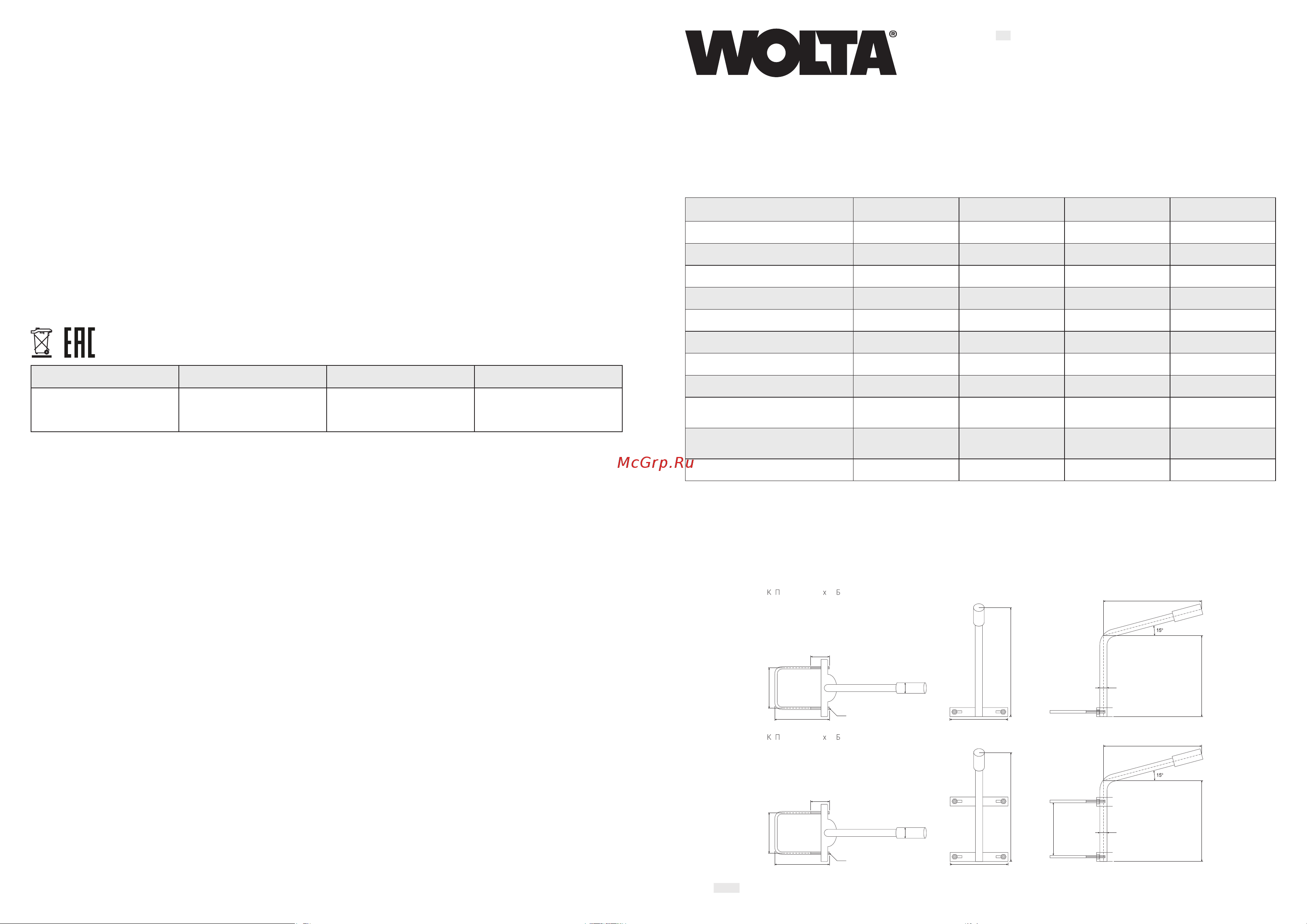 Wolta К1П-03-035-1-012х06-Б Инструкция онлайн