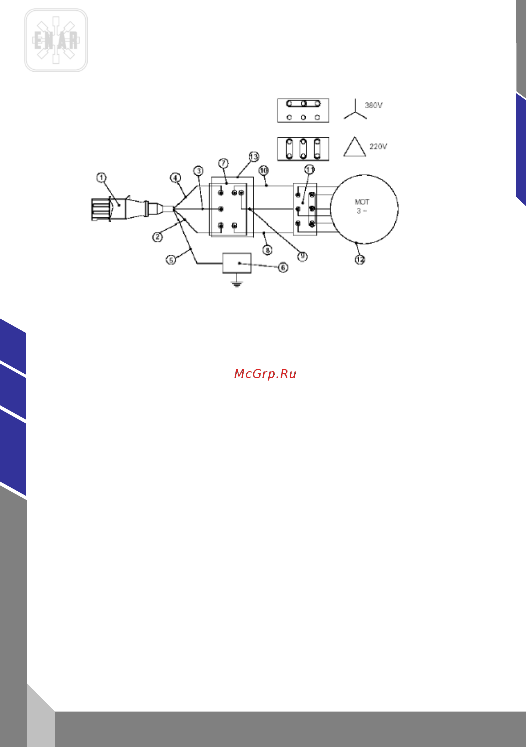 Enar QP 380В 020036 Инструкция к Enar QP 020036 онлайн [9/13] 835052