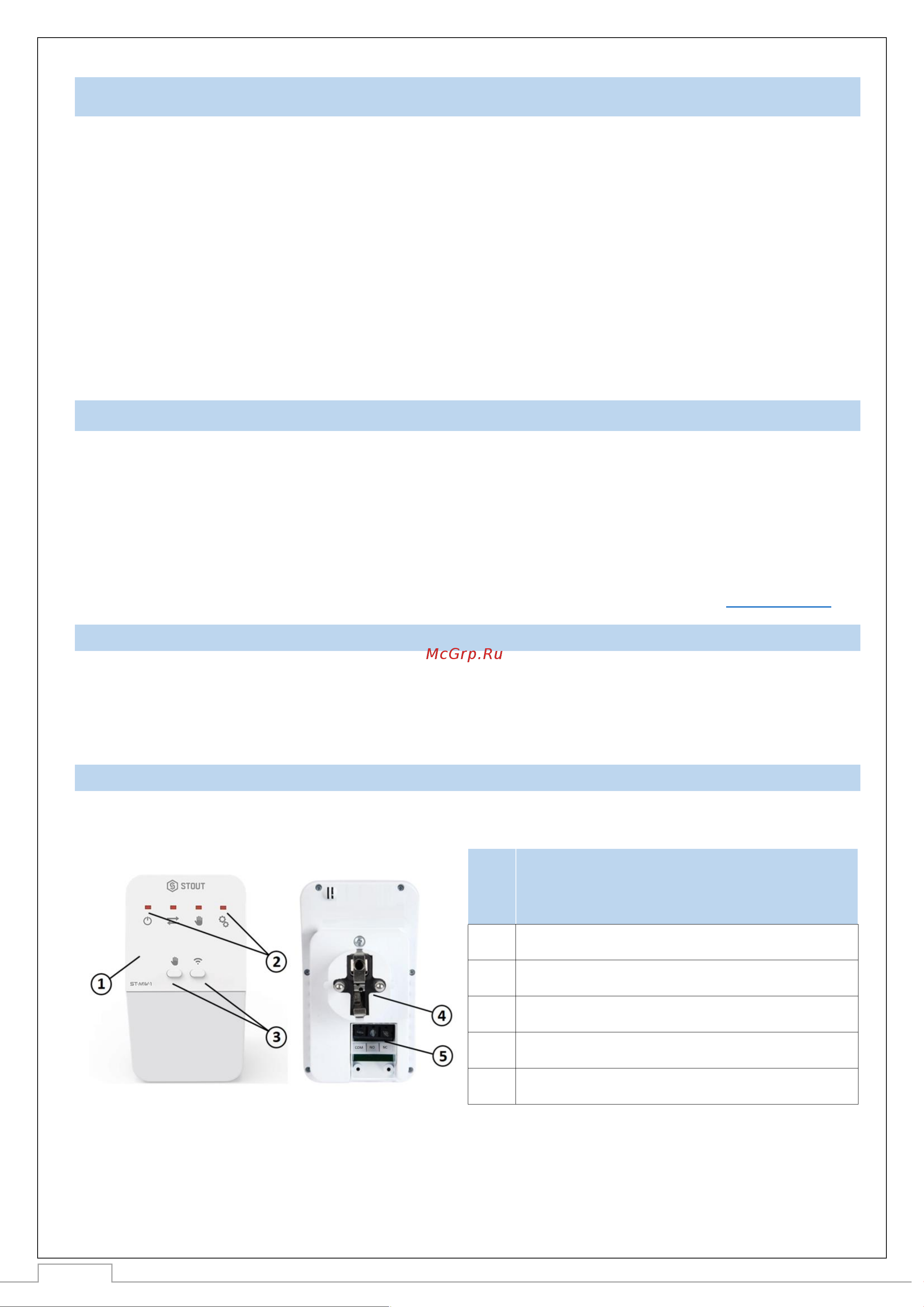 STOUT MW-1 STE-0101-100001 RG008V0JQ39L4J Технический паспорт онлайн [2/9] 835131